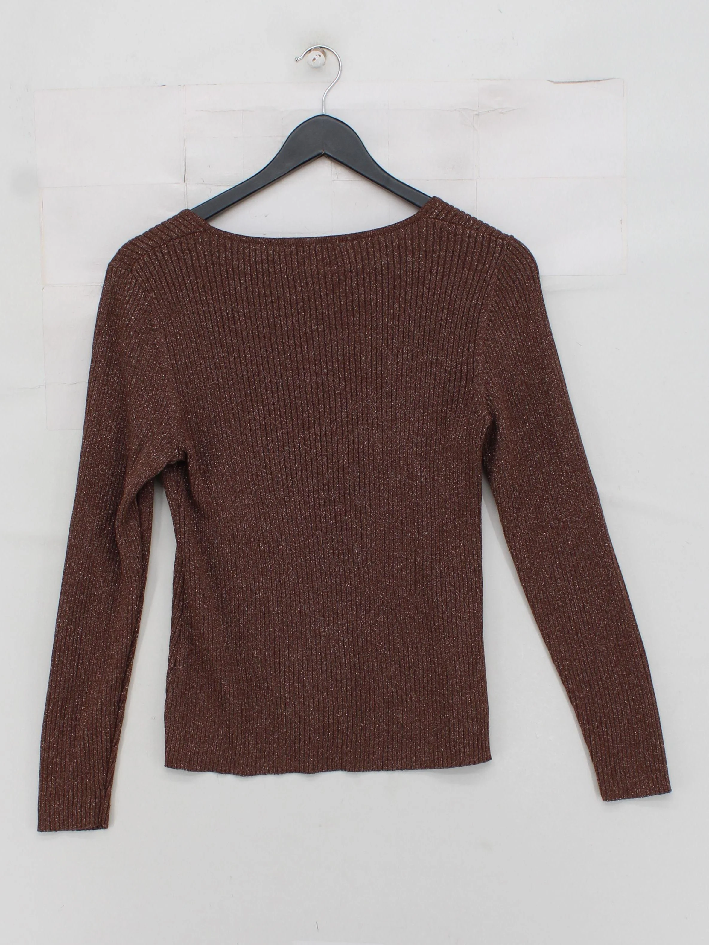 ANYDAY John Lewis Women's Top L Brown Viscose with Nylon, Other Basic - Image 2