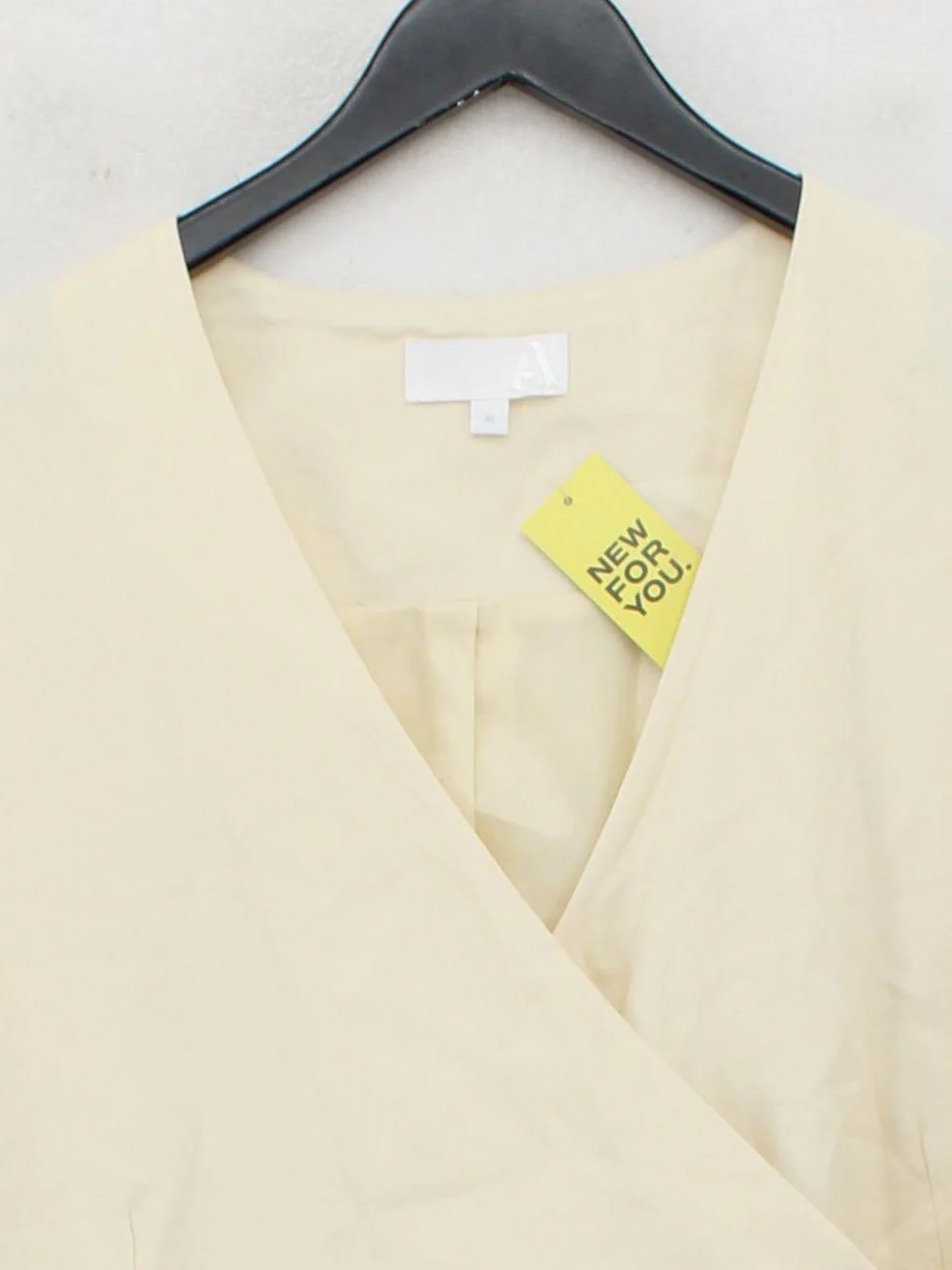 ANYDAY John Lewis Women's Top UK 16 Cream Viscose with Polyester Basic - Image 3
