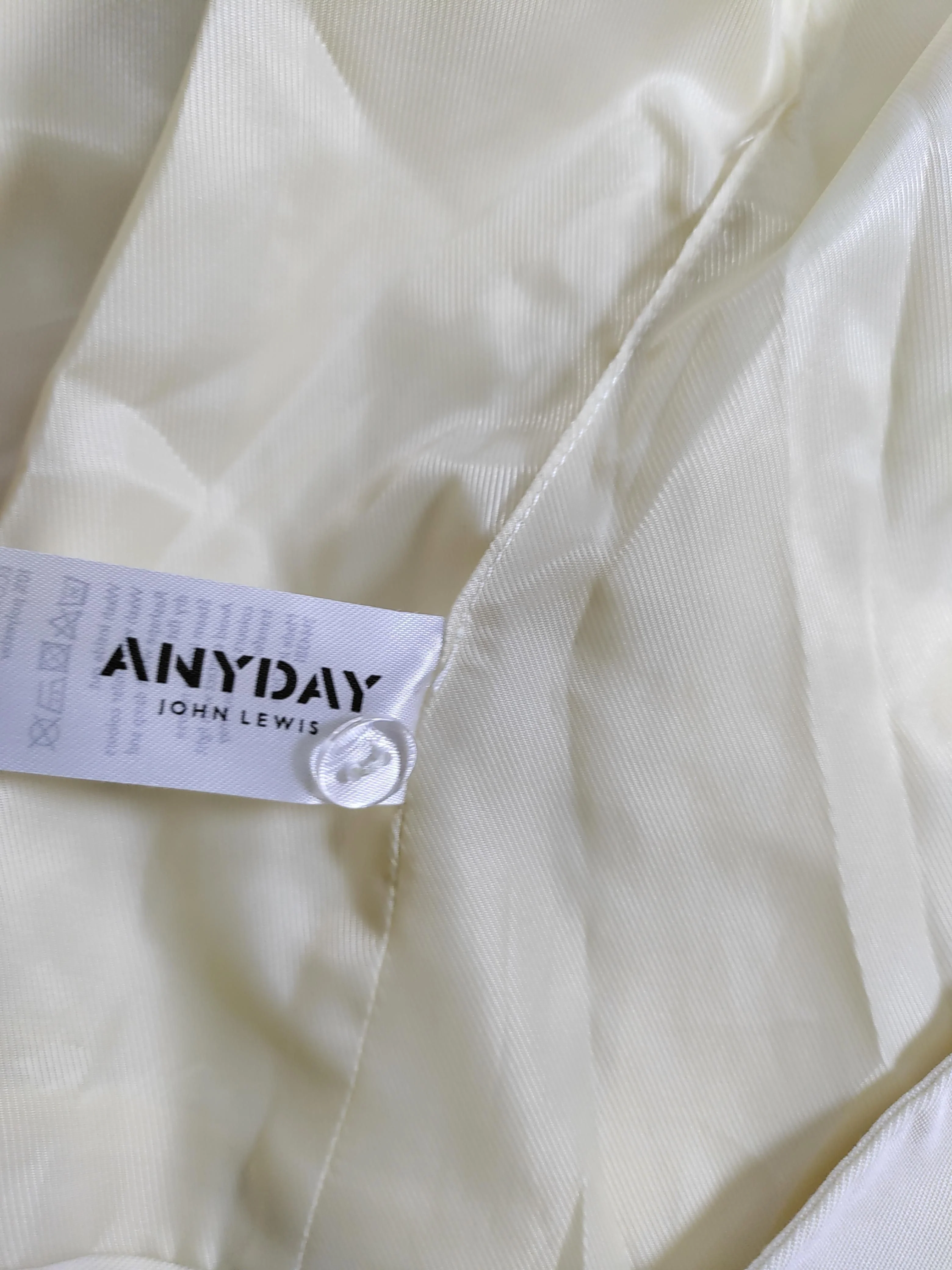 ANYDAY John Lewis Women's Top UK 16 Cream Viscose with Polyester Basic - Image 5