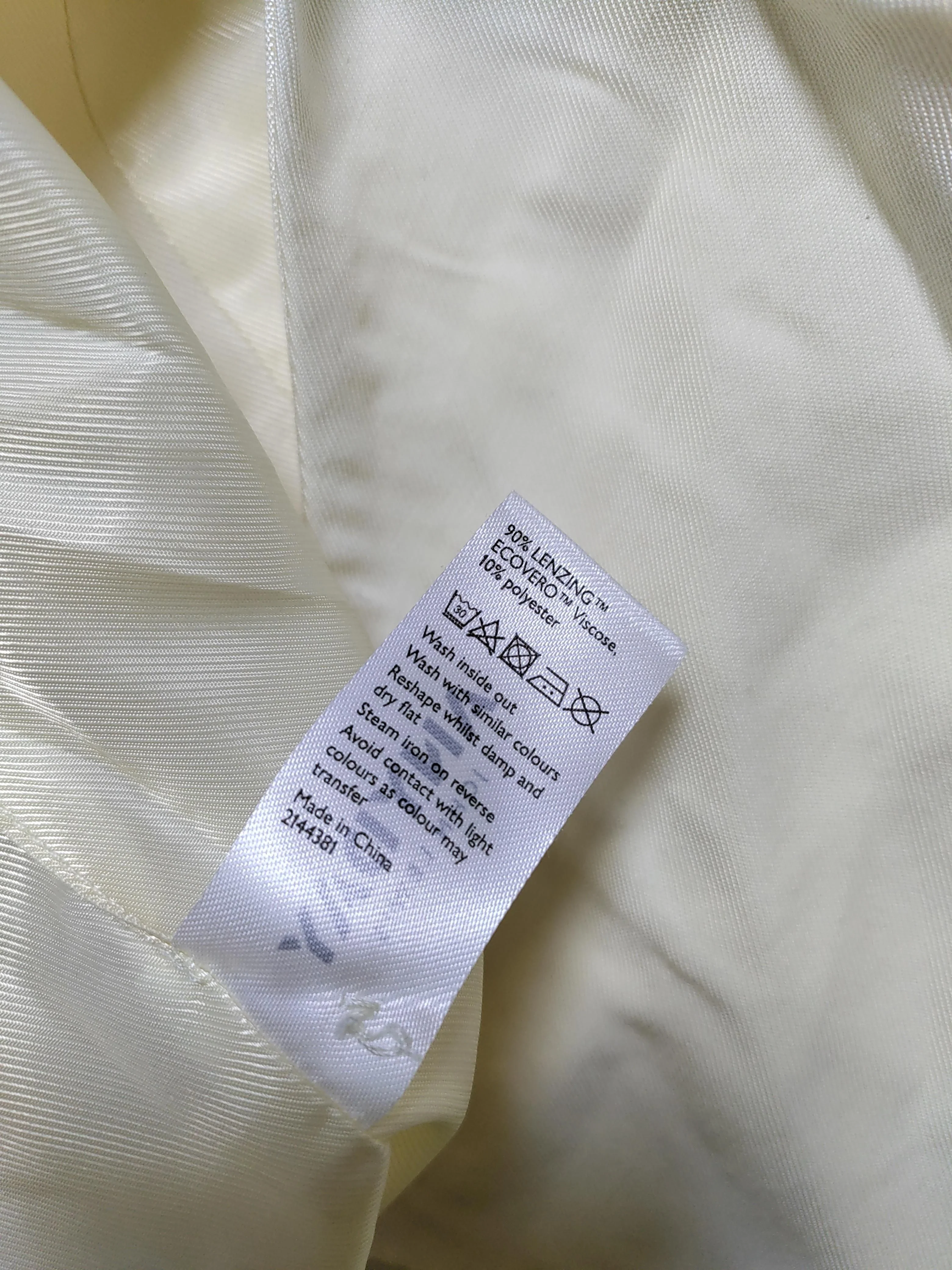 ANYDAY John Lewis Women's Top UK 16 Cream Viscose with Polyester Basic - Image 6