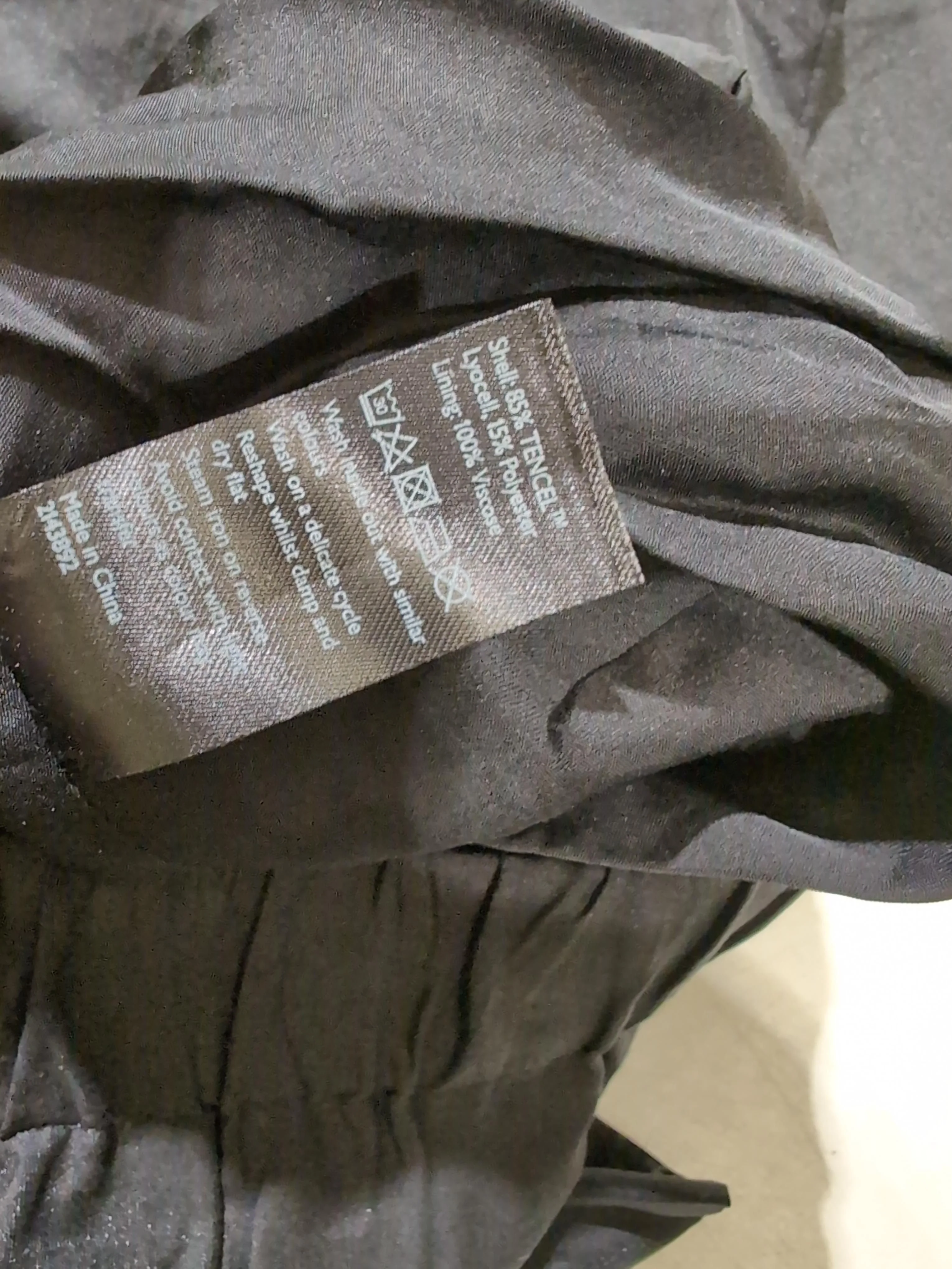 ANYDAY John Lewis Women's Trousers UK 12 Black Lyocell Modal - Image 6