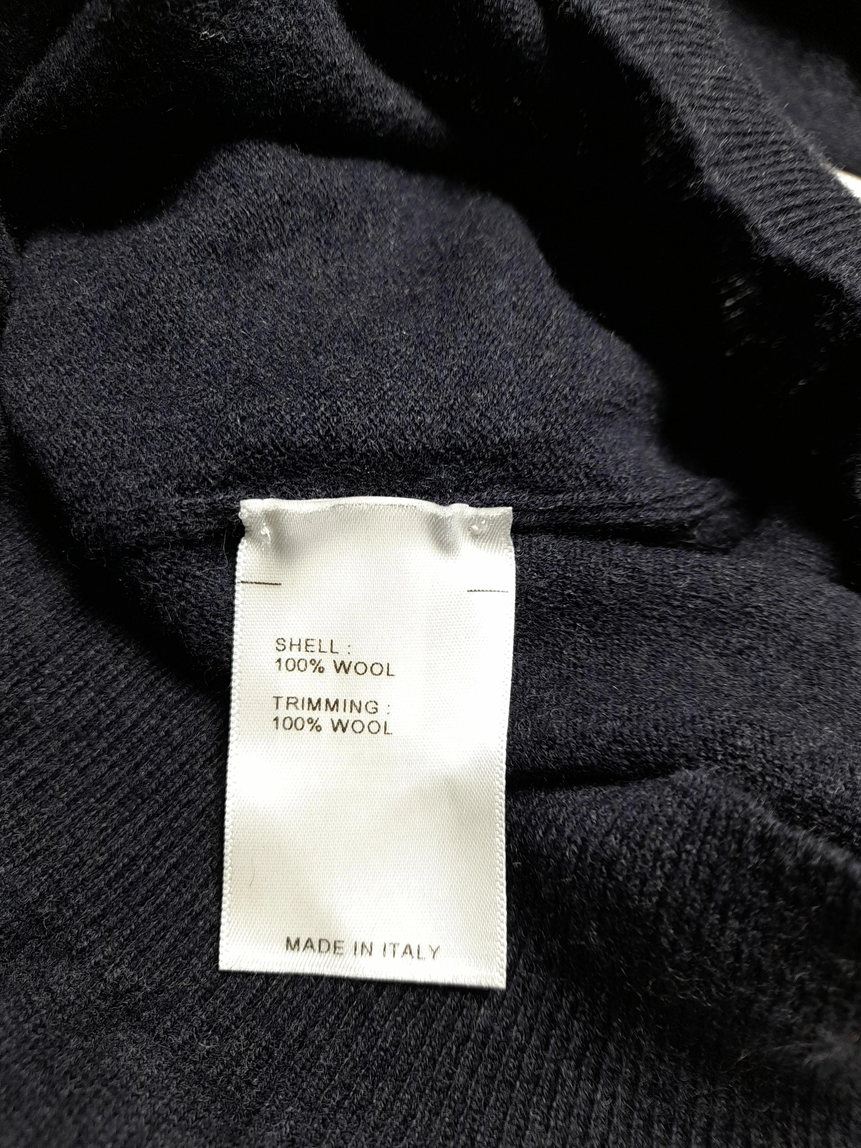 Aquascutum Men's Jumper M Blue 100% Wool Mock Neck Pullover - Image 6