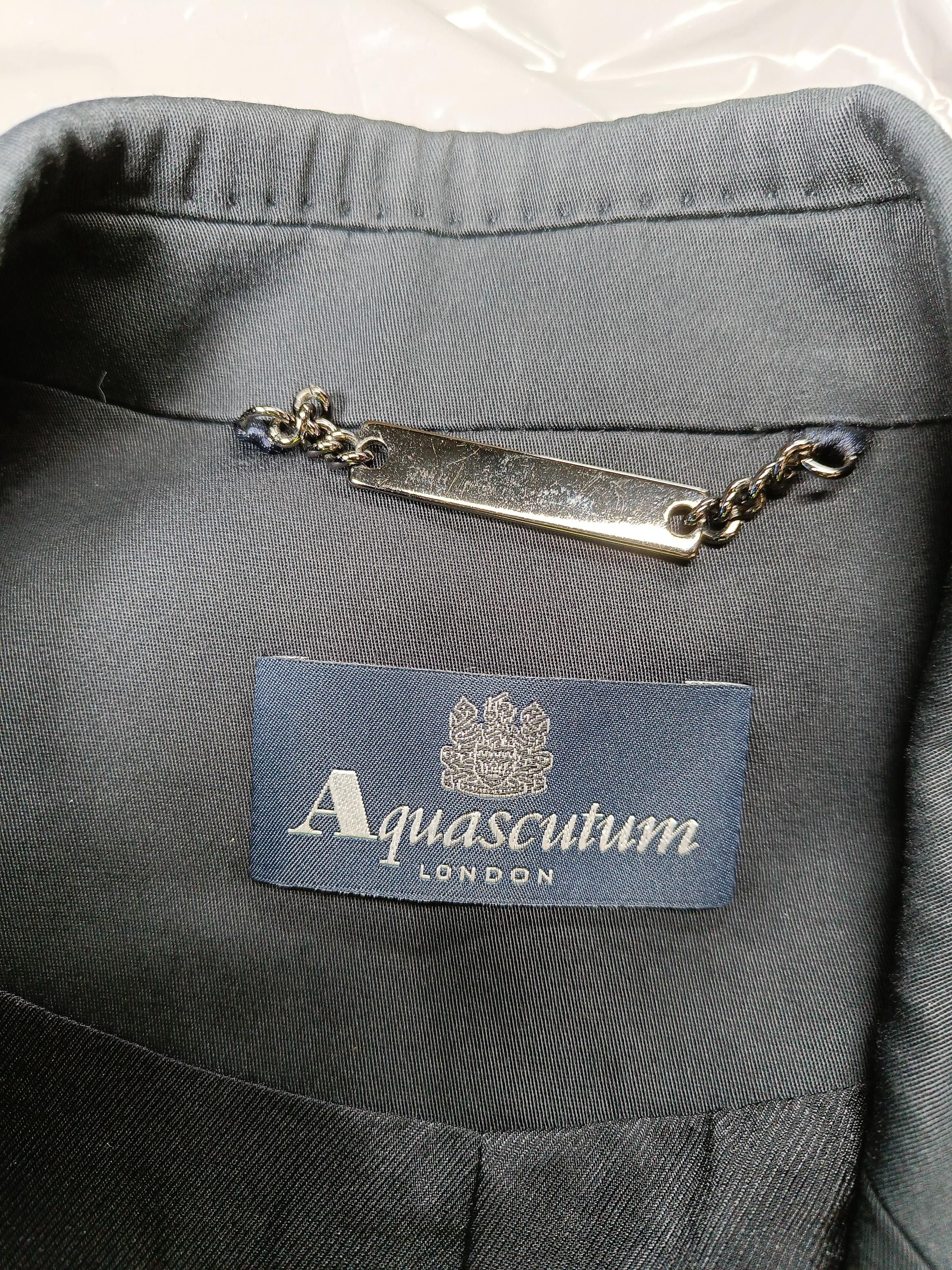 Aquascutum Women's Blazer UK 16 Black Cotton - Image 6