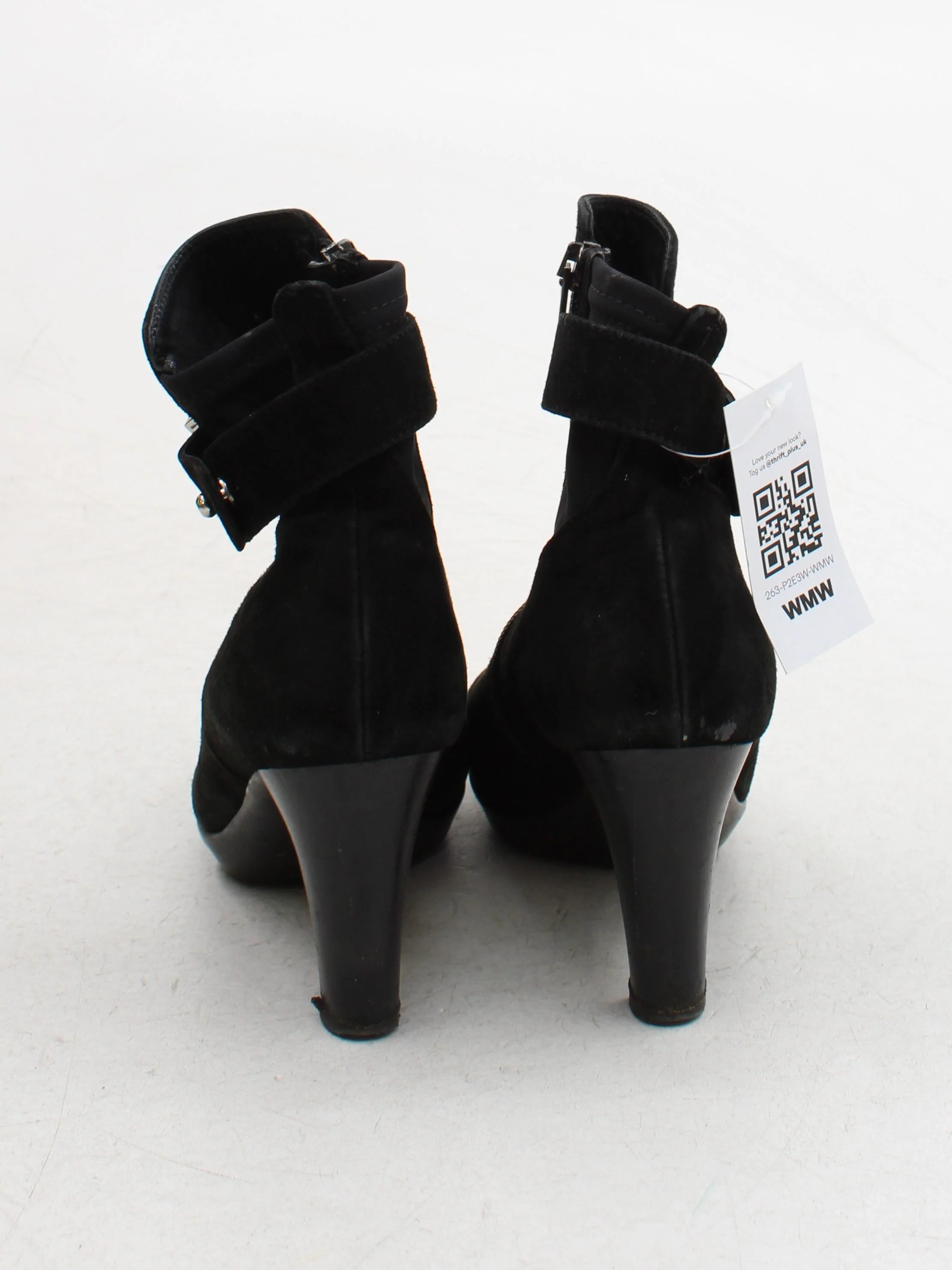 Aquatalia Women's Boots UK 5 Black 100% Suede Combat - Image 3