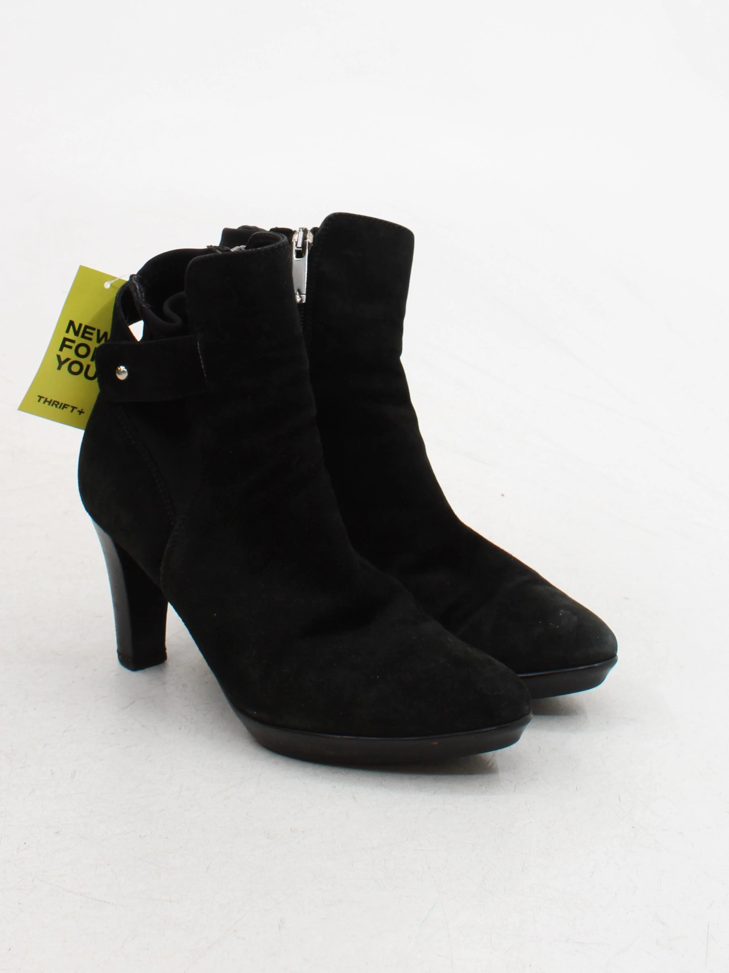 Aquatalia Women's Boots UK 5 Black 100% Suede Combat - Image 4