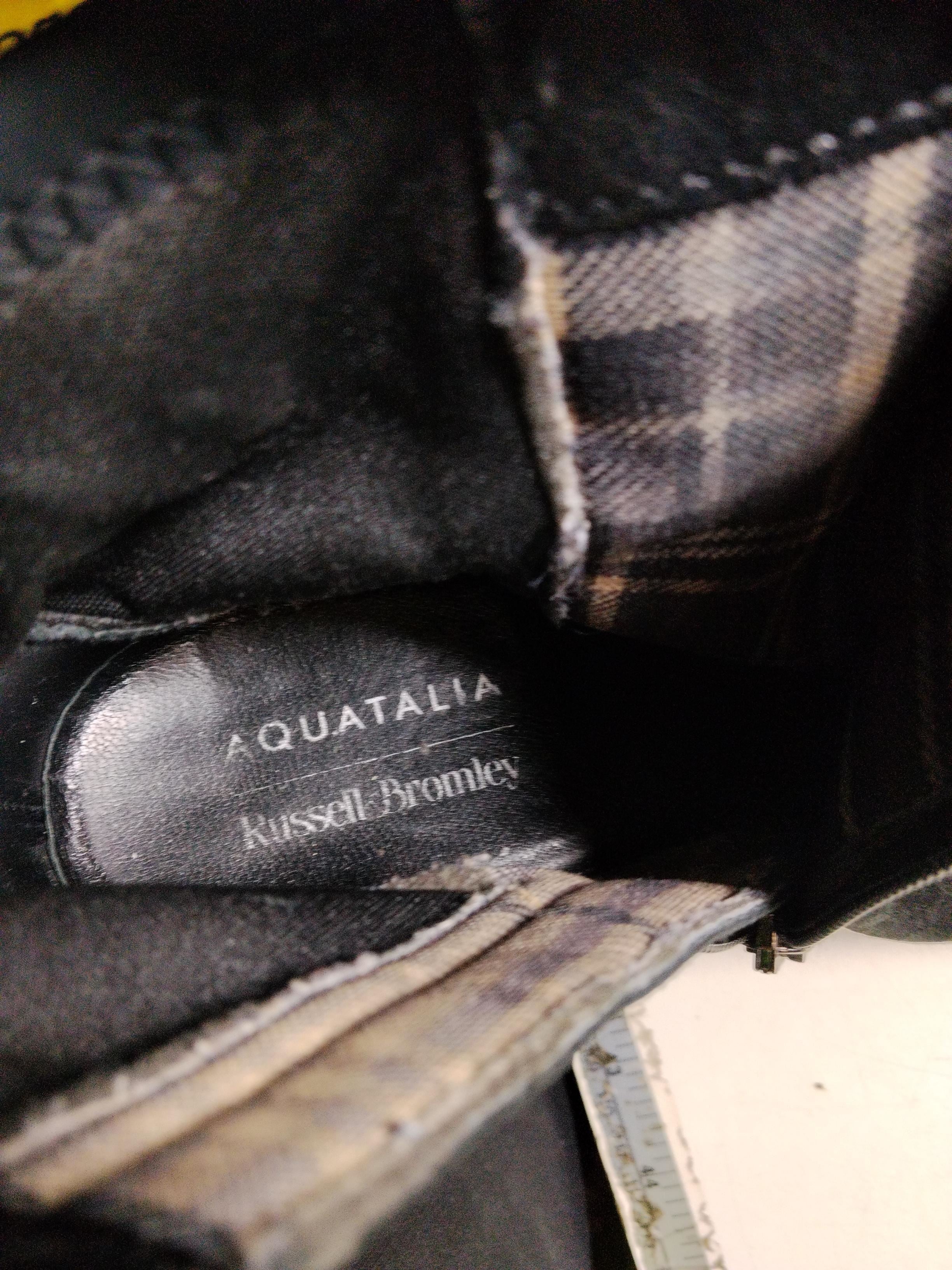 Aquatalia Women's Boots UK 5 Black 100% Suede Combat - Image 9