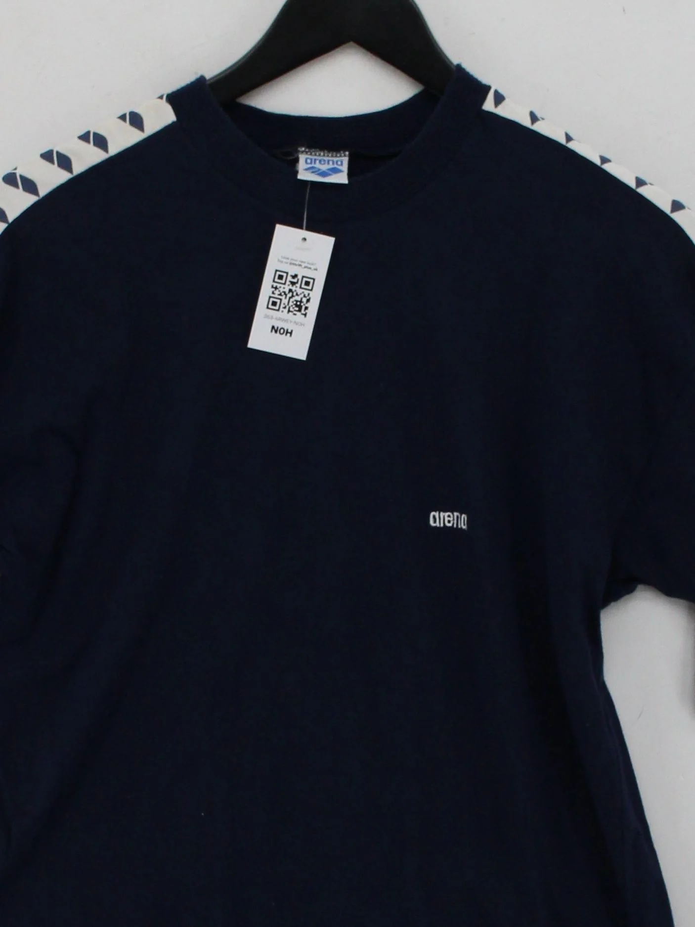 Arena Men's T-Shirt M Blue 100% Cotton Basic - Image 3