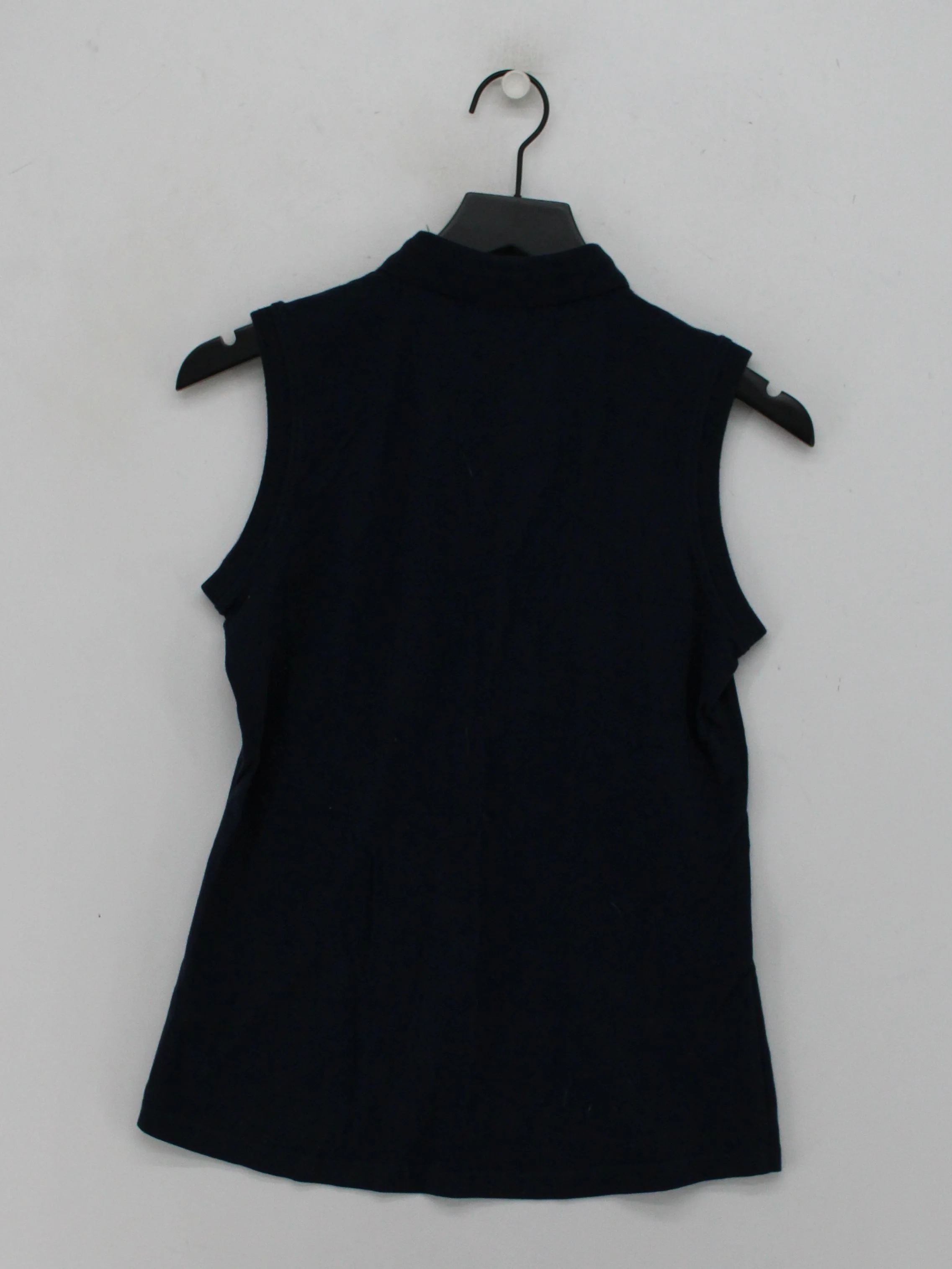 Ariat Women's Top M Black Cotton with Spandex Sleeveless Collared Basic - Image 2
