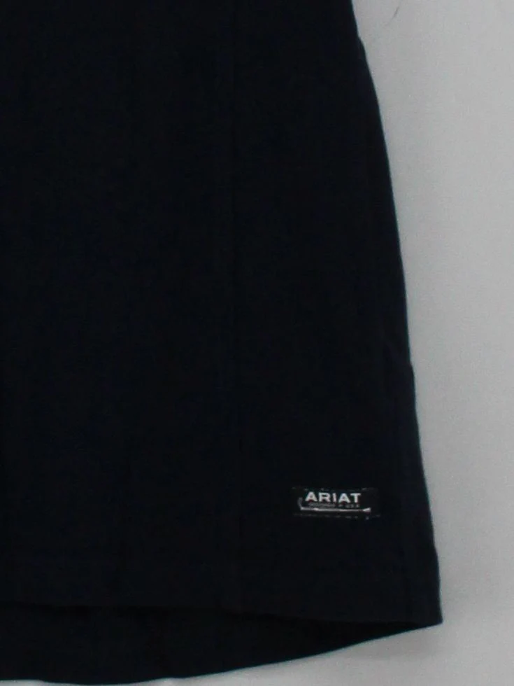 Ariat Women's Top M Black Cotton with Spandex Sleeveless Collared Basic - Image 4