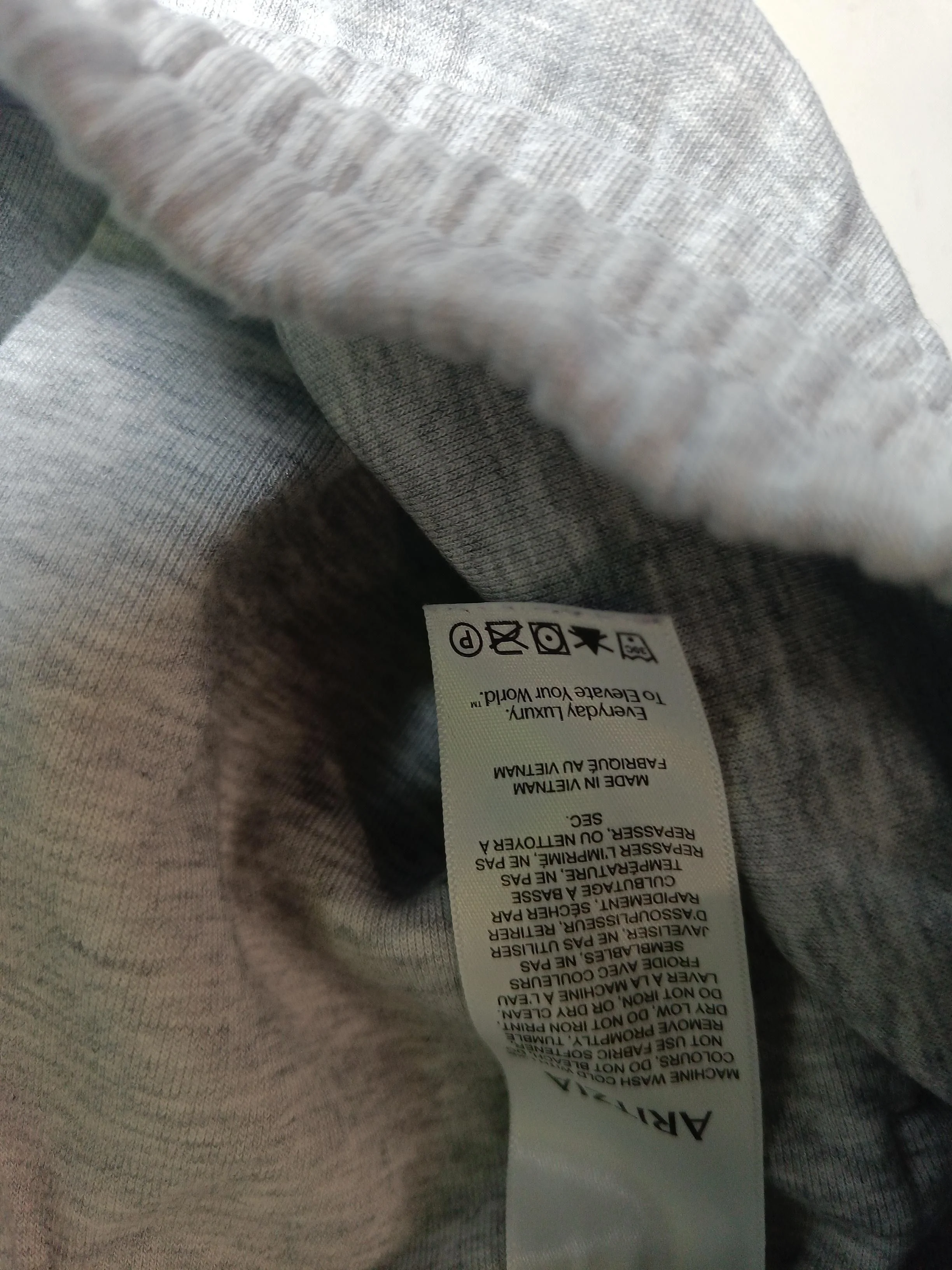 Aritzia Men's Sports Bottoms S Grey 100% Cotton Sweatpants - Image 6