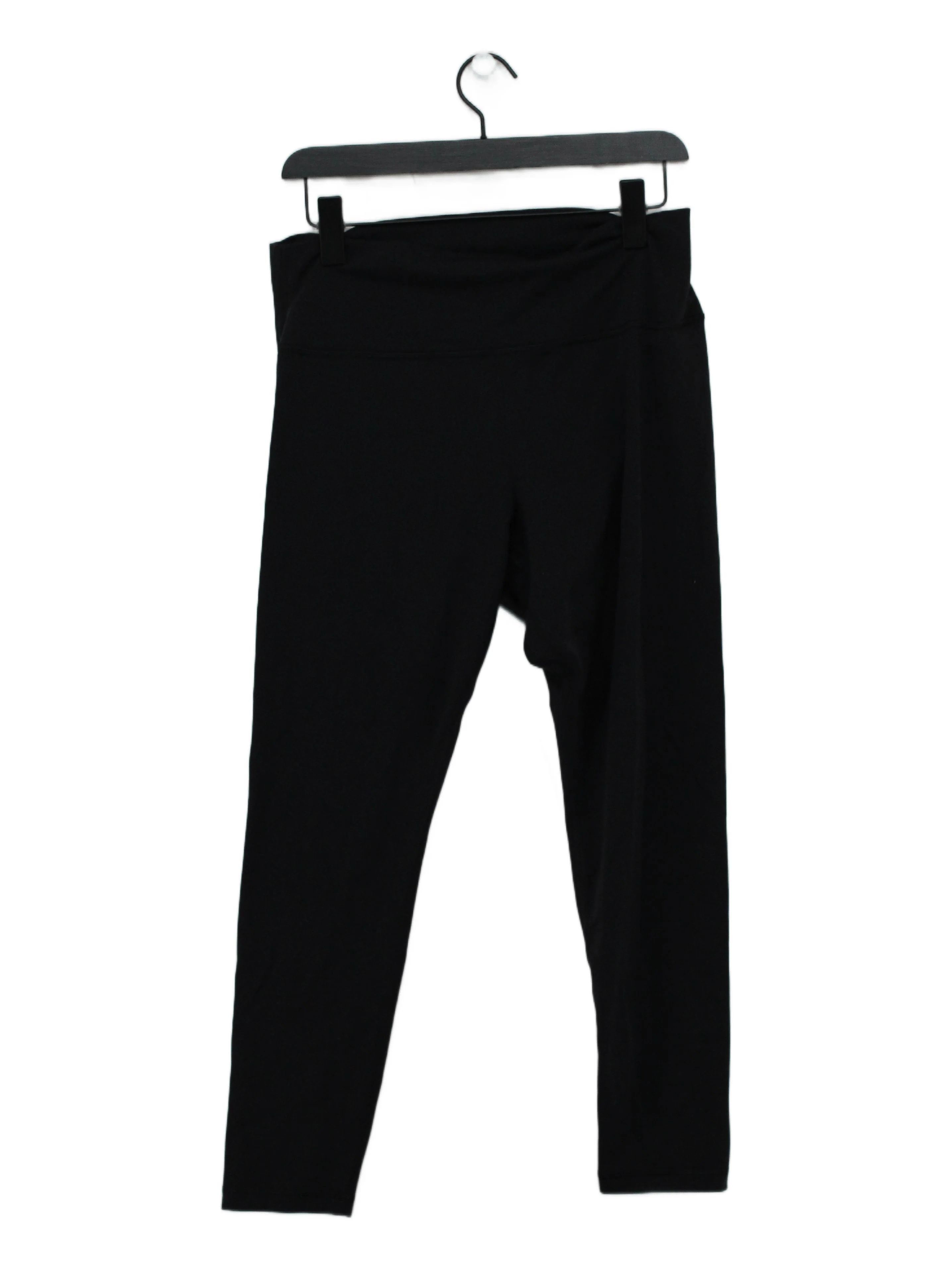 Aritzia Women's Leggings UK 16 Black Nylon with Elastane Cropped