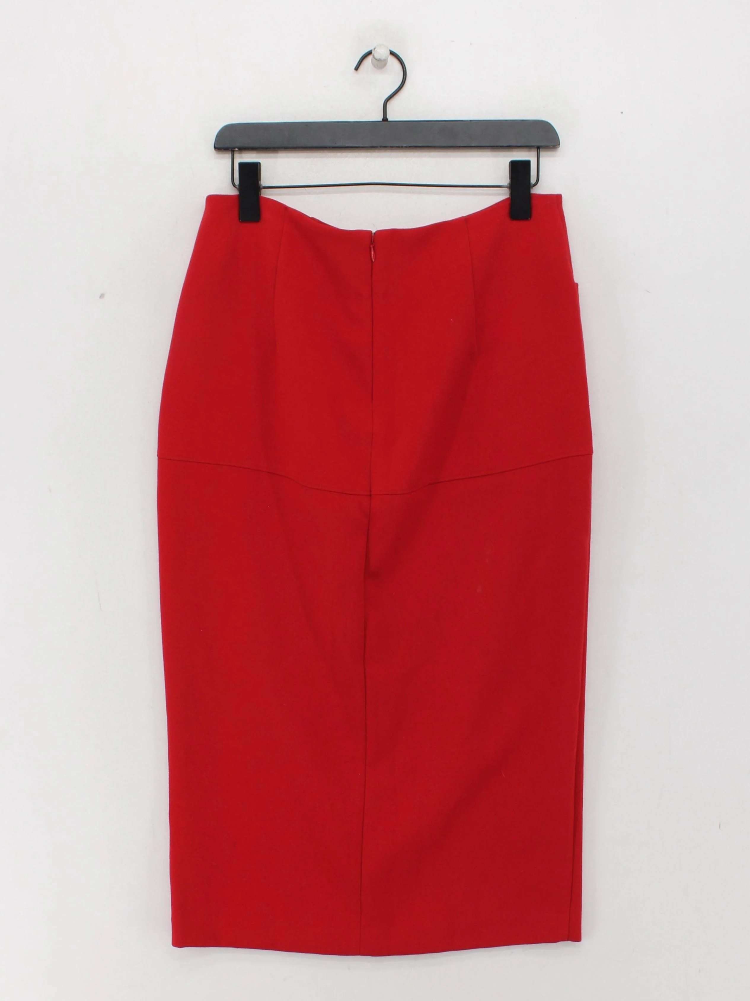 Aritzia Women's Midi Skirt UK 12 Red 100% Other Midi Straight & Pencil - Image 2