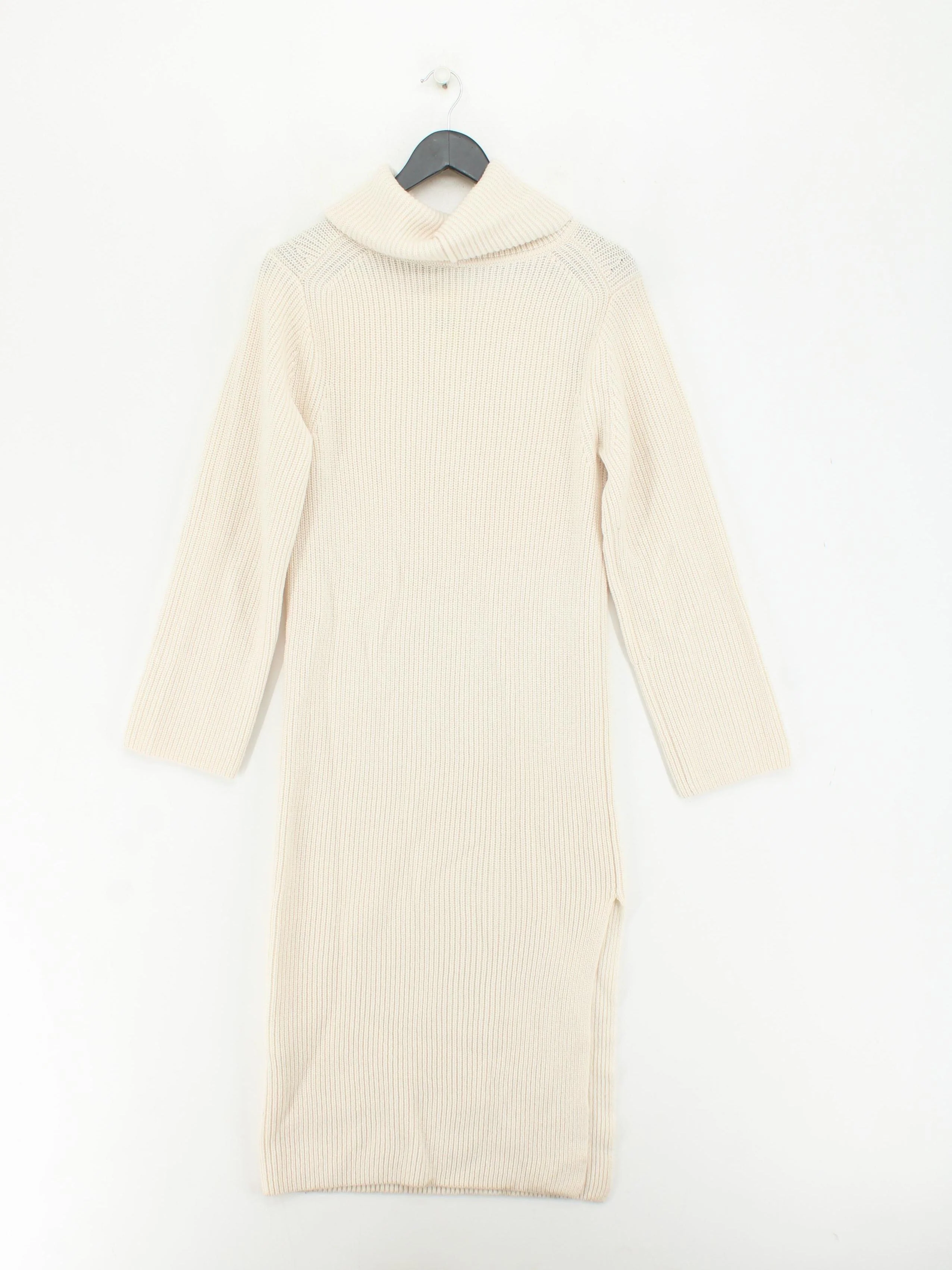 Arket Jumper Midi Dress UK2 in Cream - Image 2