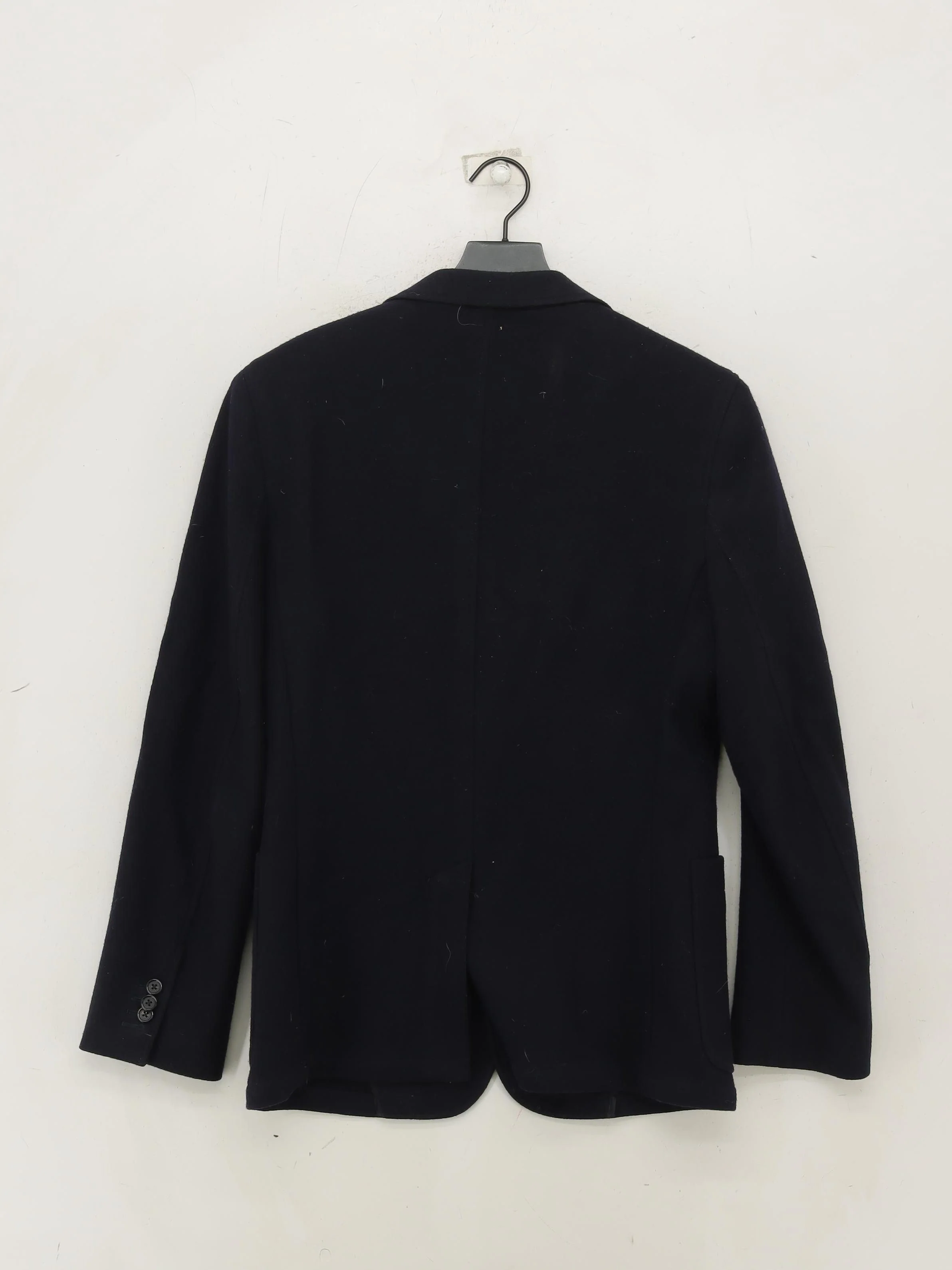 Arket Men's Blazer Chest: 46 in Black Wool with Viscose Overcoat - Image 2