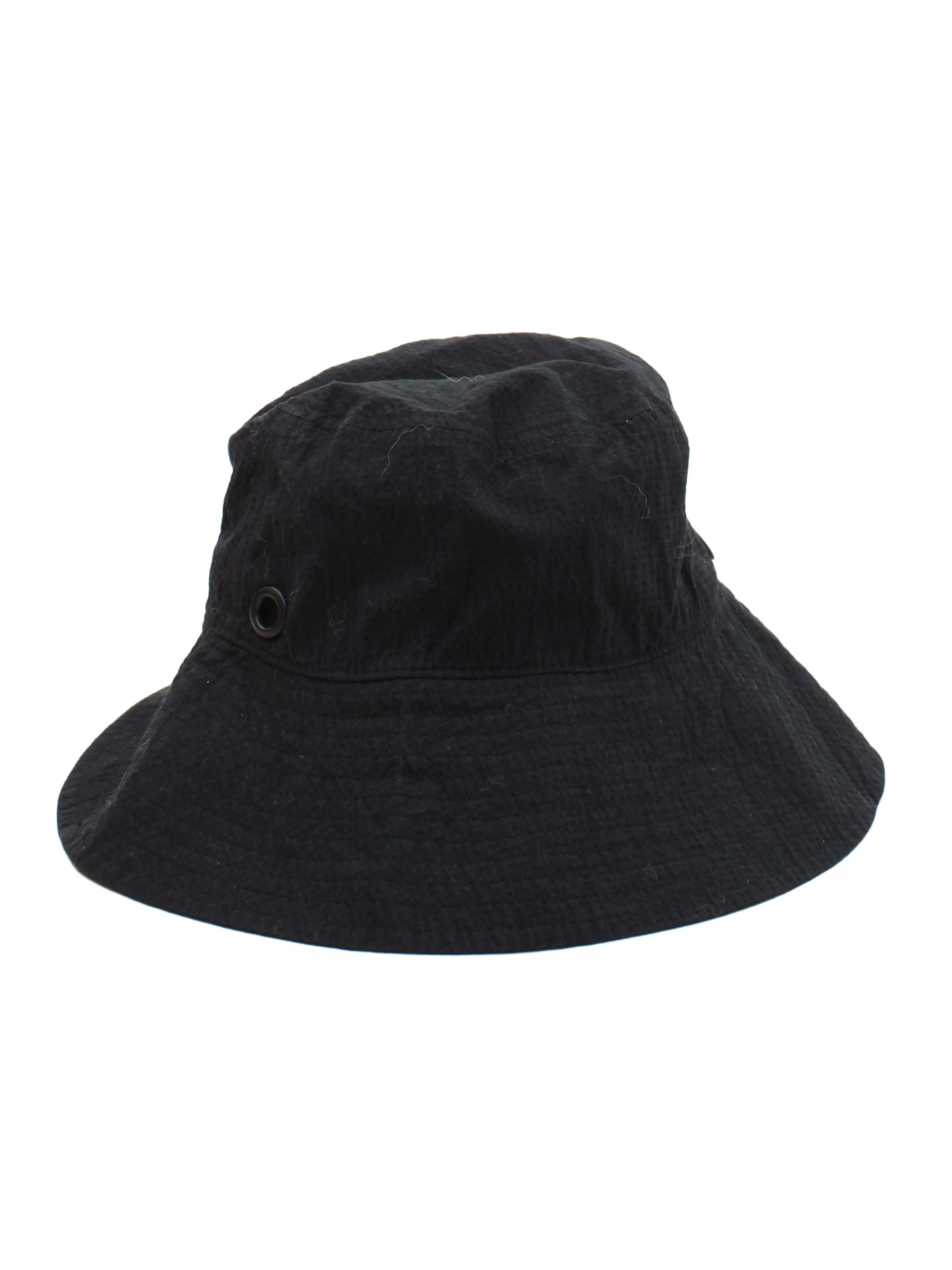 Arket Men's Hat XS Black Cotton with Elastane Bucket Hat