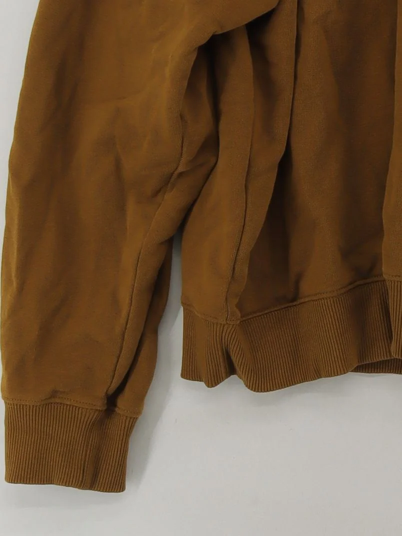 Arket Men's Hoodie M Brown 100% Cotton Pullover - Image 4
