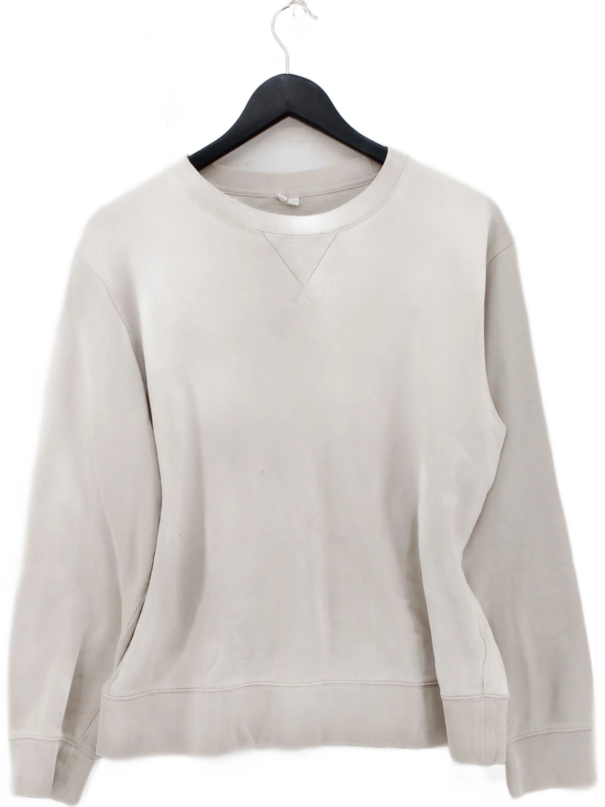 Arket Men's Hoodie M Cream 100% Cotton Pullover
