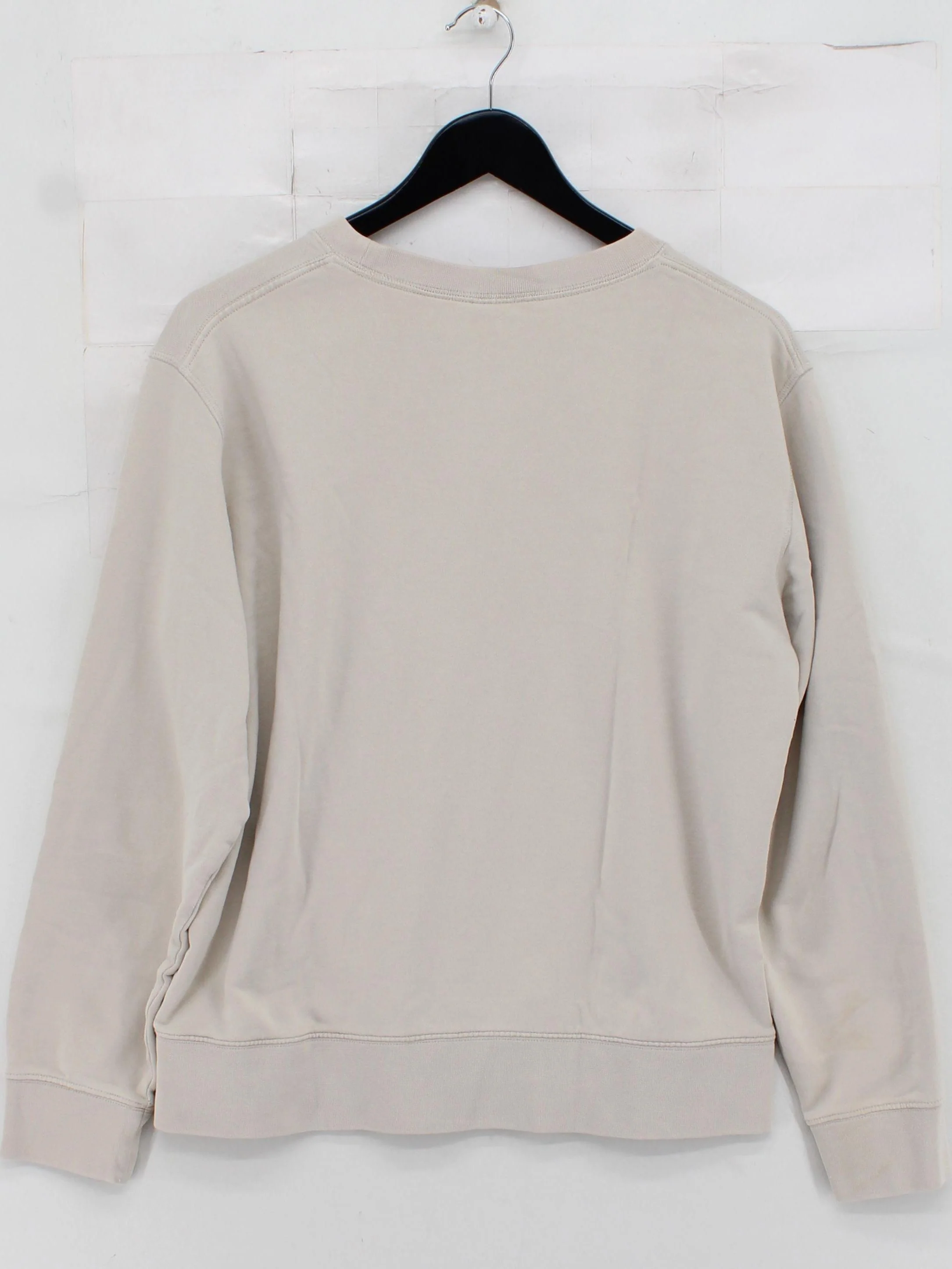 Arket Men's Hoodie M Cream 100% Cotton Pullover - Image 2