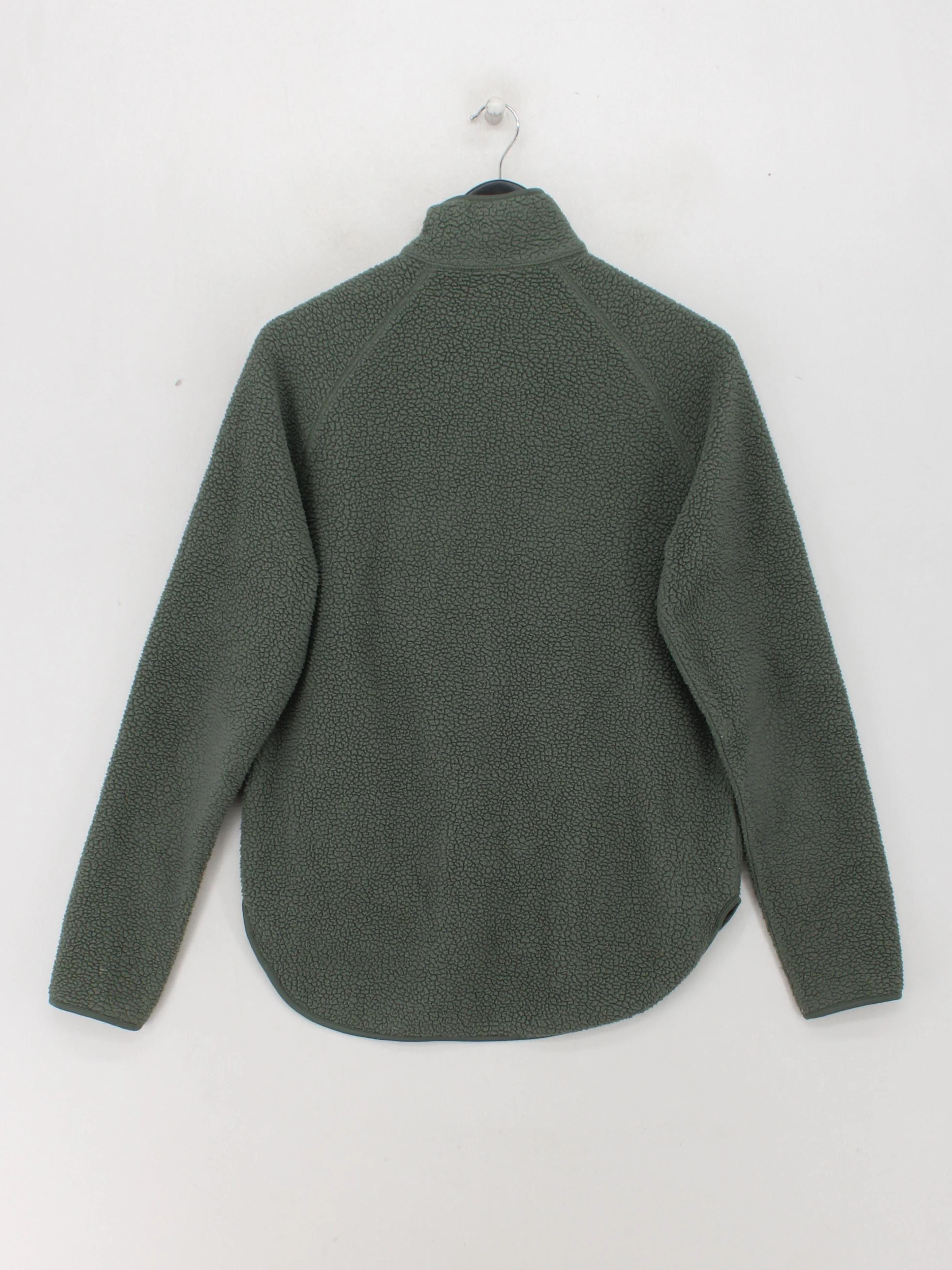 Arket Men's Hoodie S Green 100% Polyester Pullover - Image 2