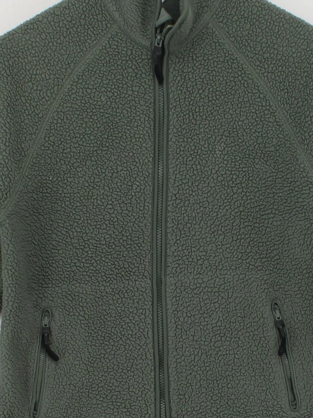 Arket Men's Hoodie S Green 100% Polyester Pullover - Image 3