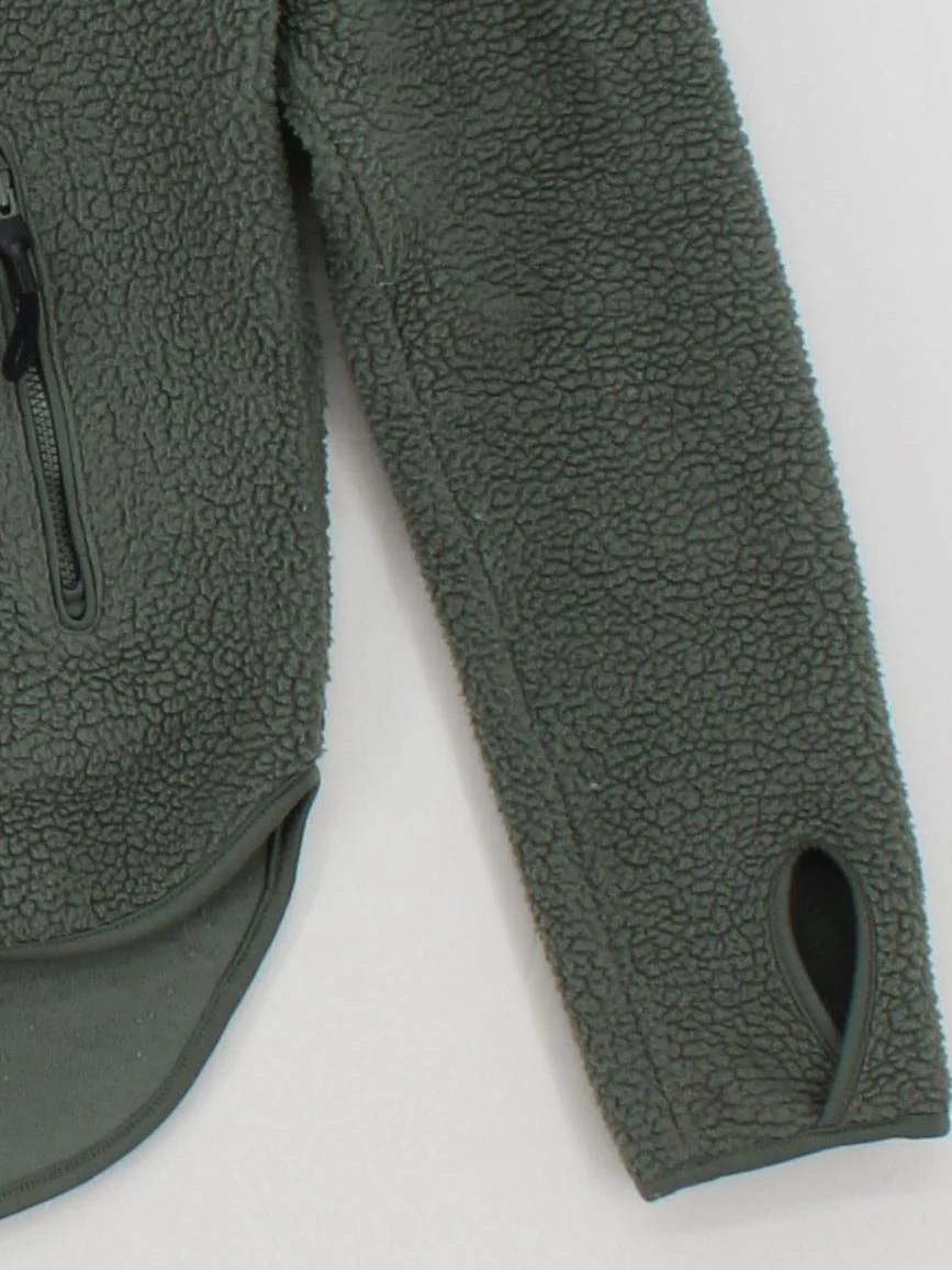 Arket Men's Hoodie S Green 100% Polyester Pullover - Image 4