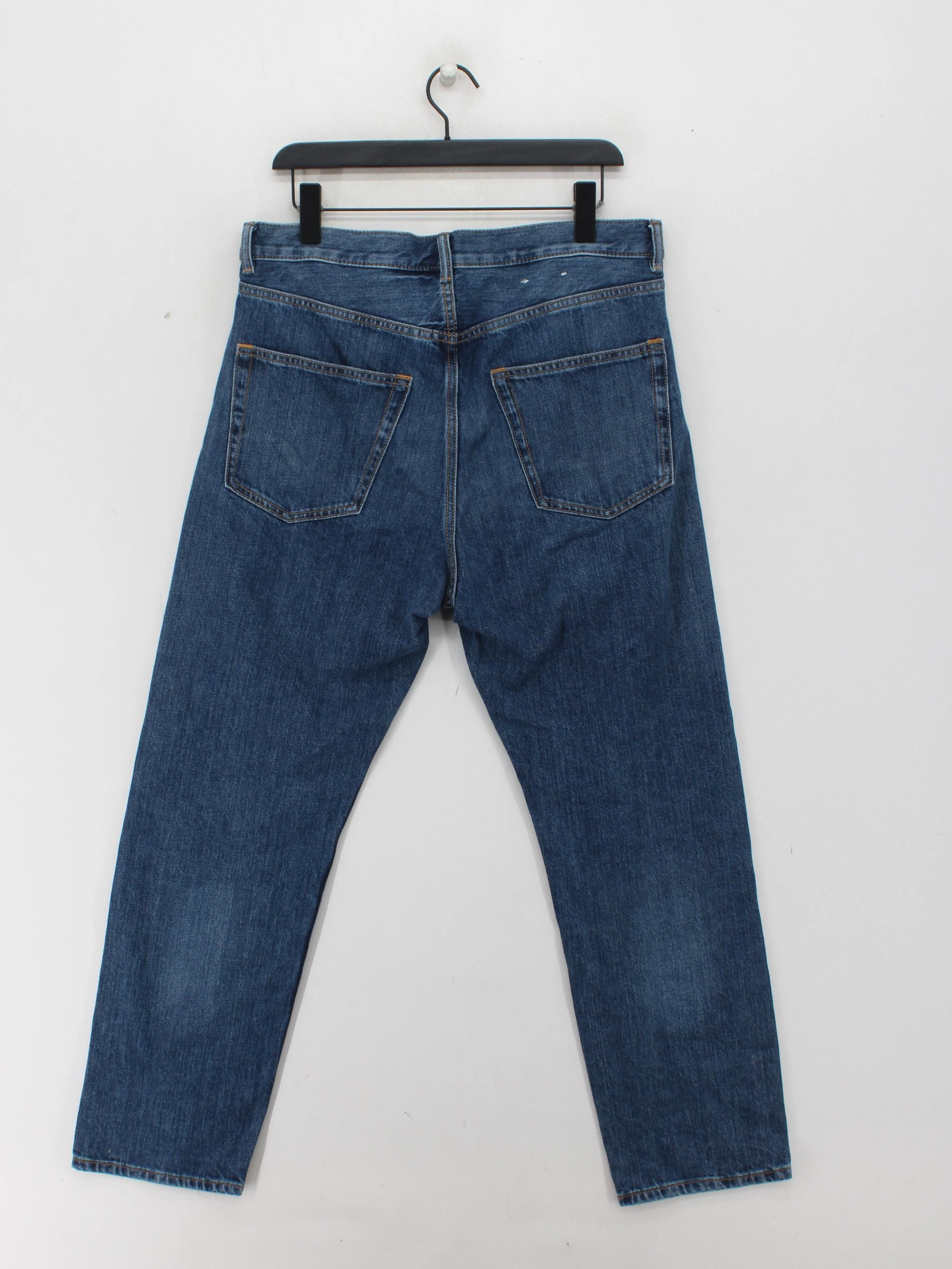 Arket Men's Jeans M Blue 100% Cotton Straight - Image 2