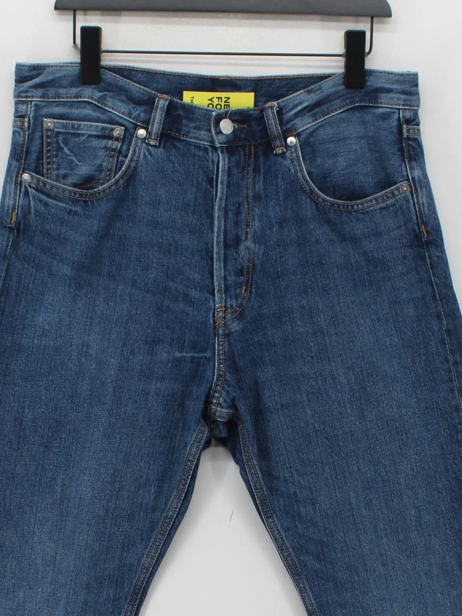 Arket Men's Jeans M Blue 100% Cotton Straight - Image 3