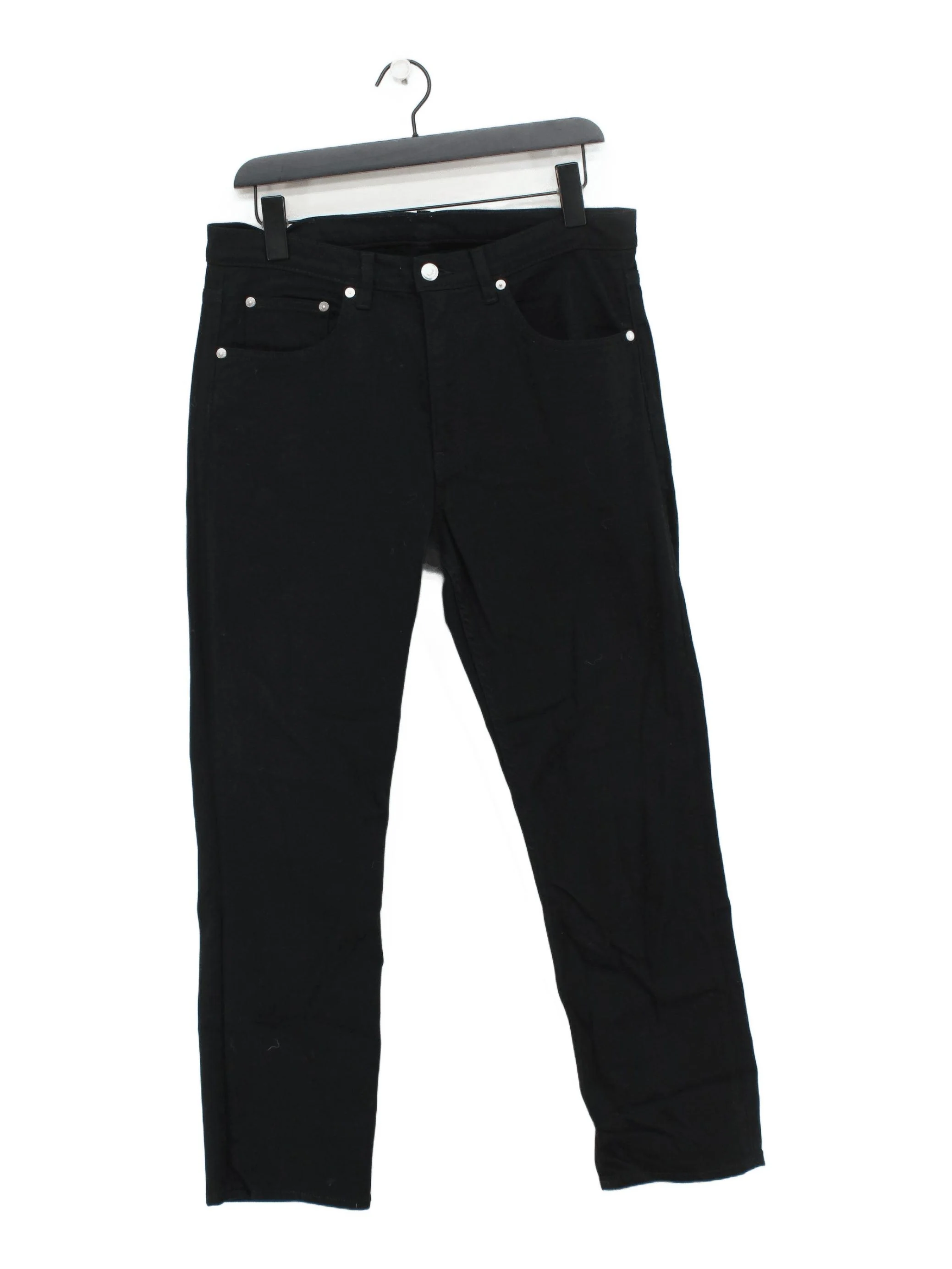 Arket Men's Jeans S Black Cotton with Elastane Straight