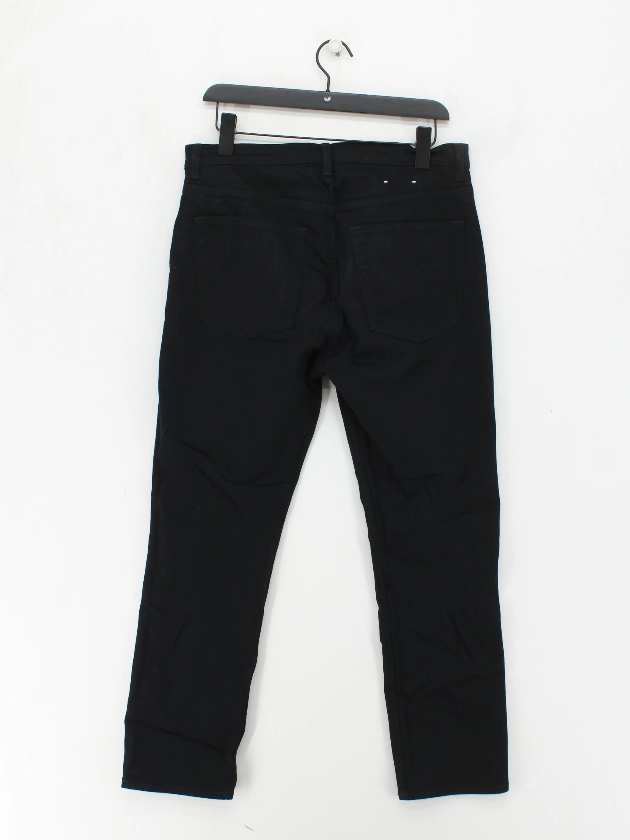 Arket Men's Jeans S Black Cotton with Elastane Straight - Image 2