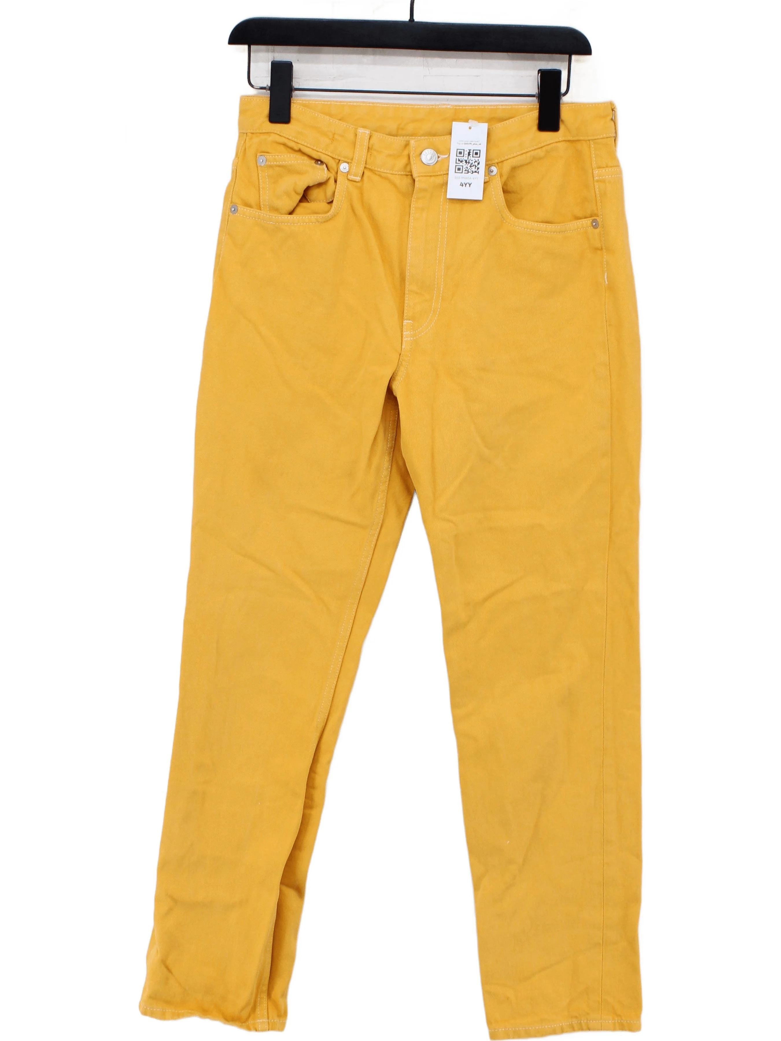 Arket Men's Jeans S Yellow 100% Cotton Straight