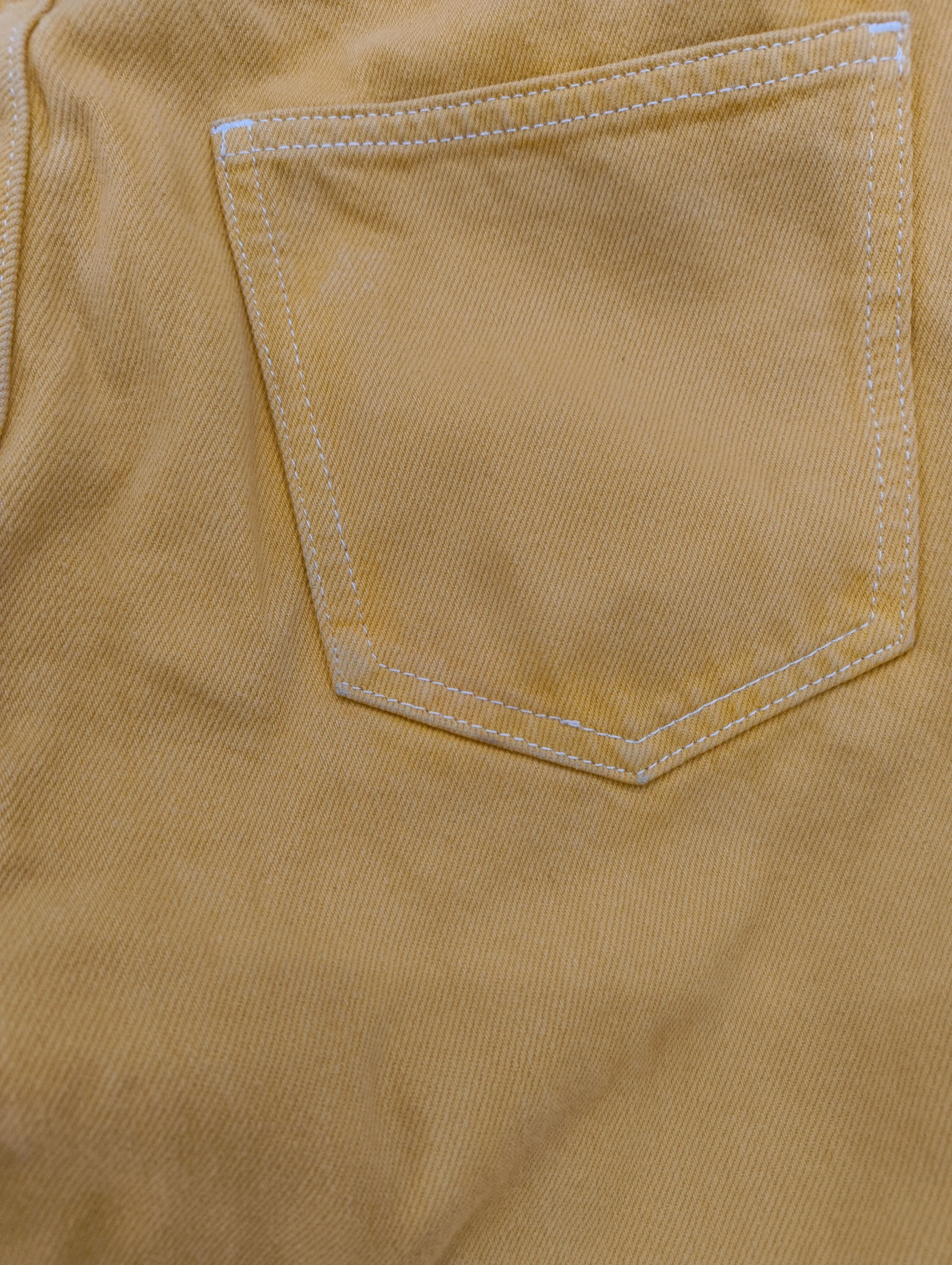 Arket Men's Jeans S Yellow 100% Cotton Straight - Image 5