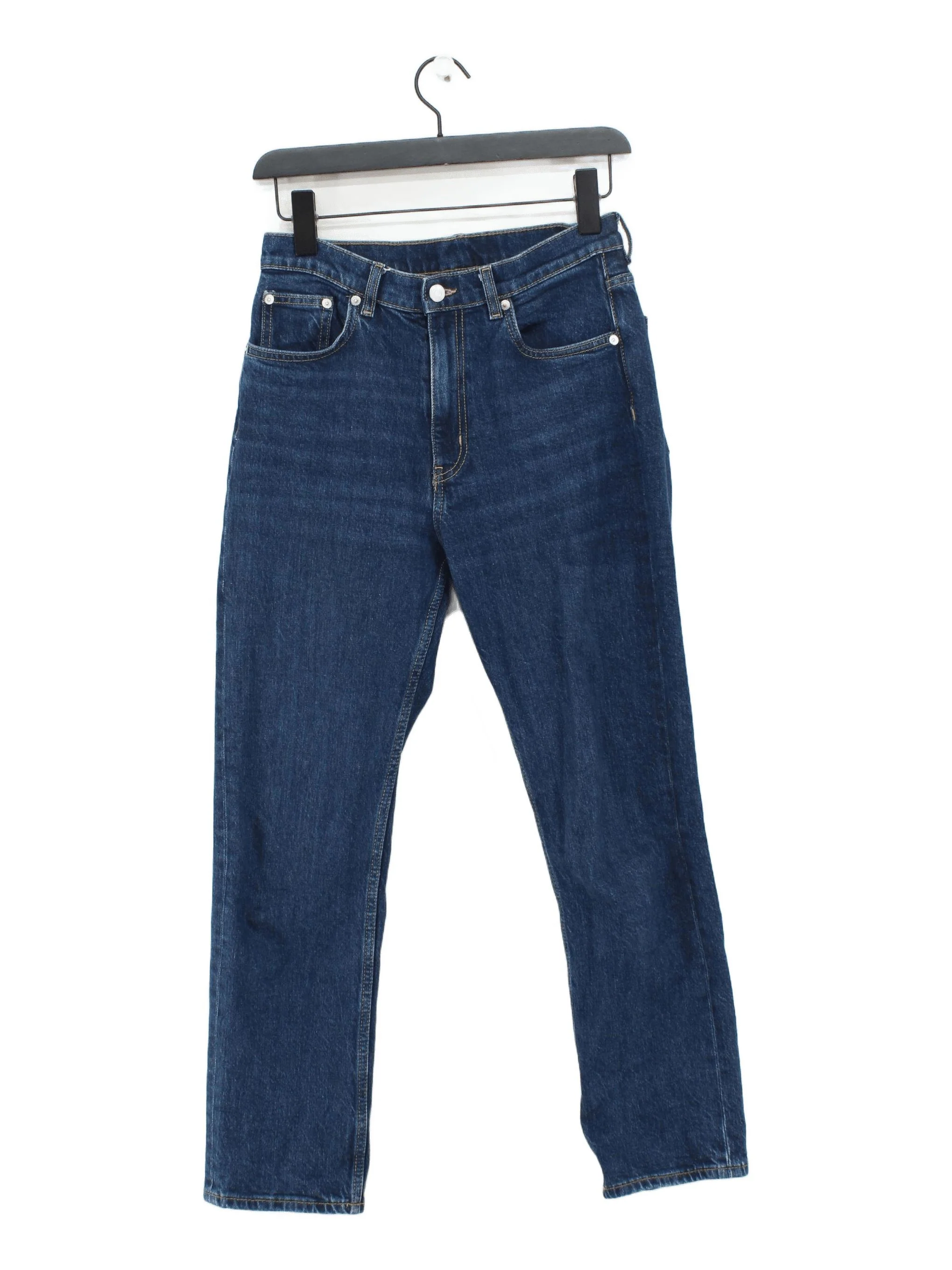 Arket Men's Jeans W 28 in Blue Cotton with Elastane Straight