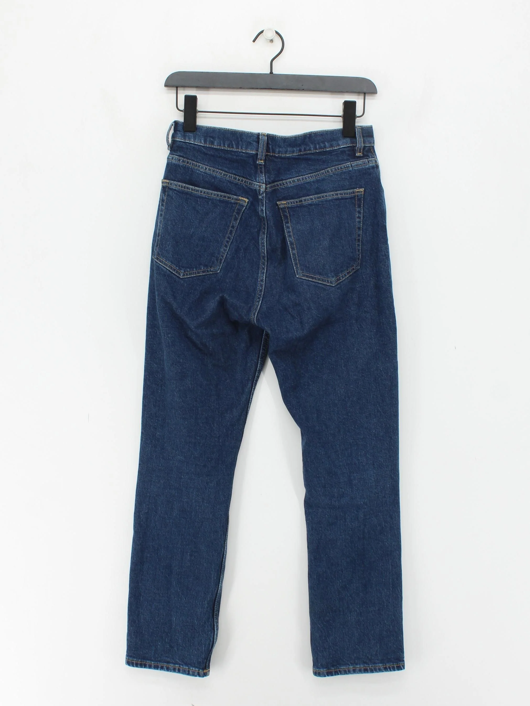 Arket Men's Jeans W 28 in Blue Cotton with Elastane Straight - Image 2
