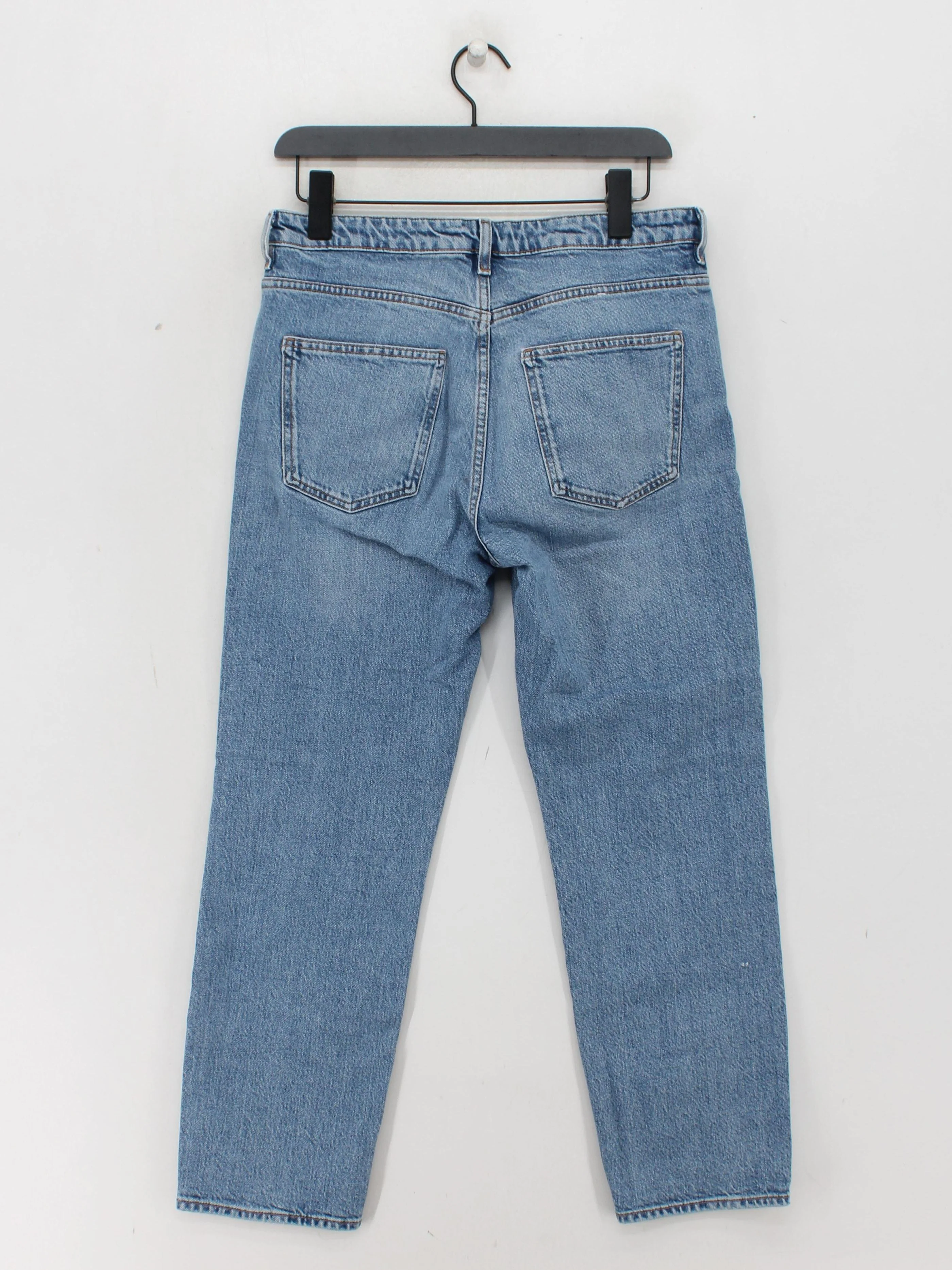 Arket Men's Jeans W 30 in Blue Cotton with Elastane Straight - Image 2