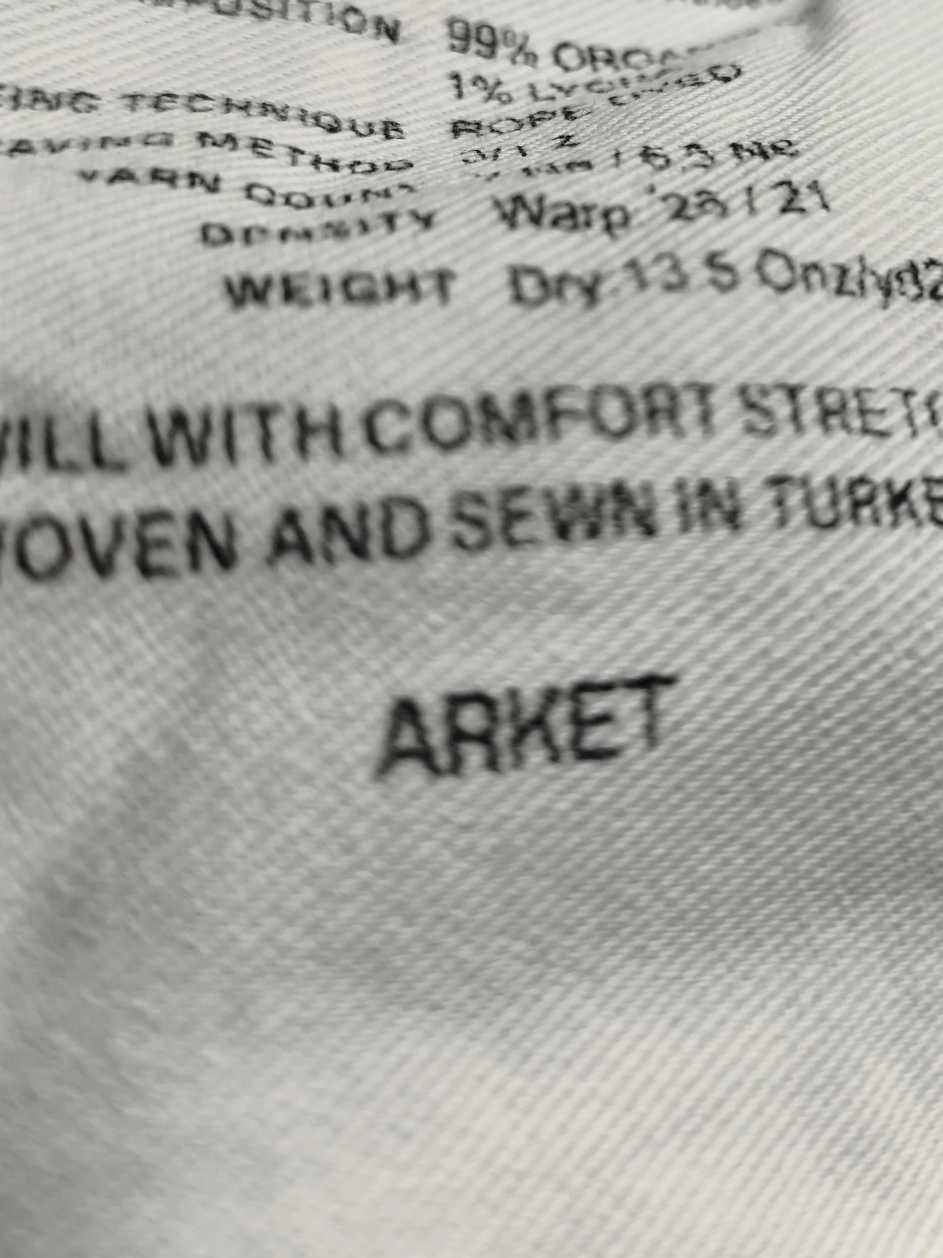 Arket Men's Jeans W 30 in Blue Cotton with Elastane Straight - Image 6