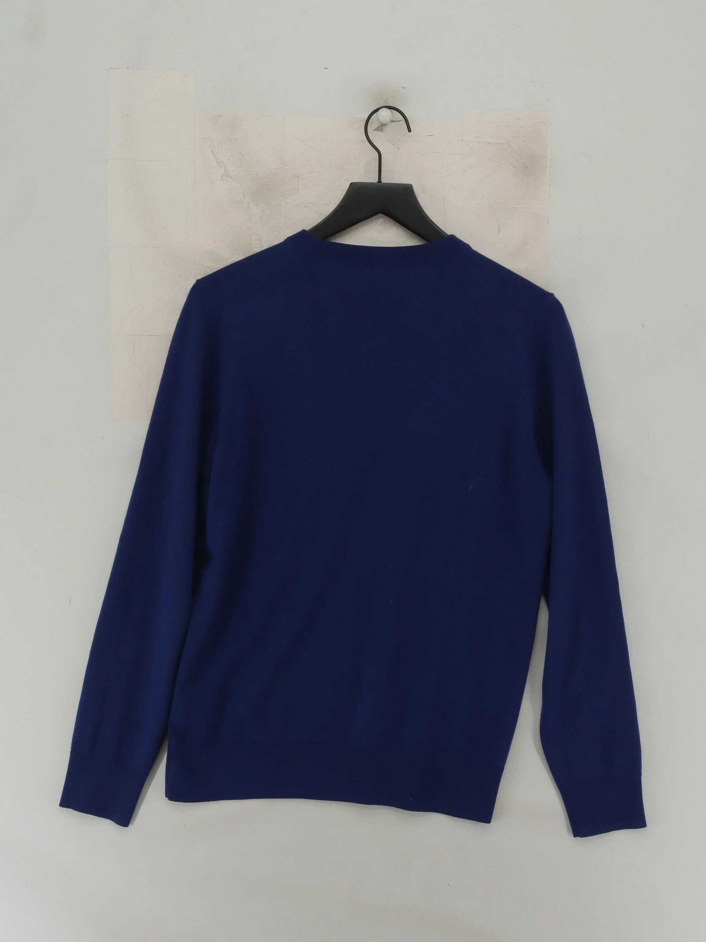 Arket Men's Jumper S Blue 100% Wool Crew Neck Pullover - Image 2