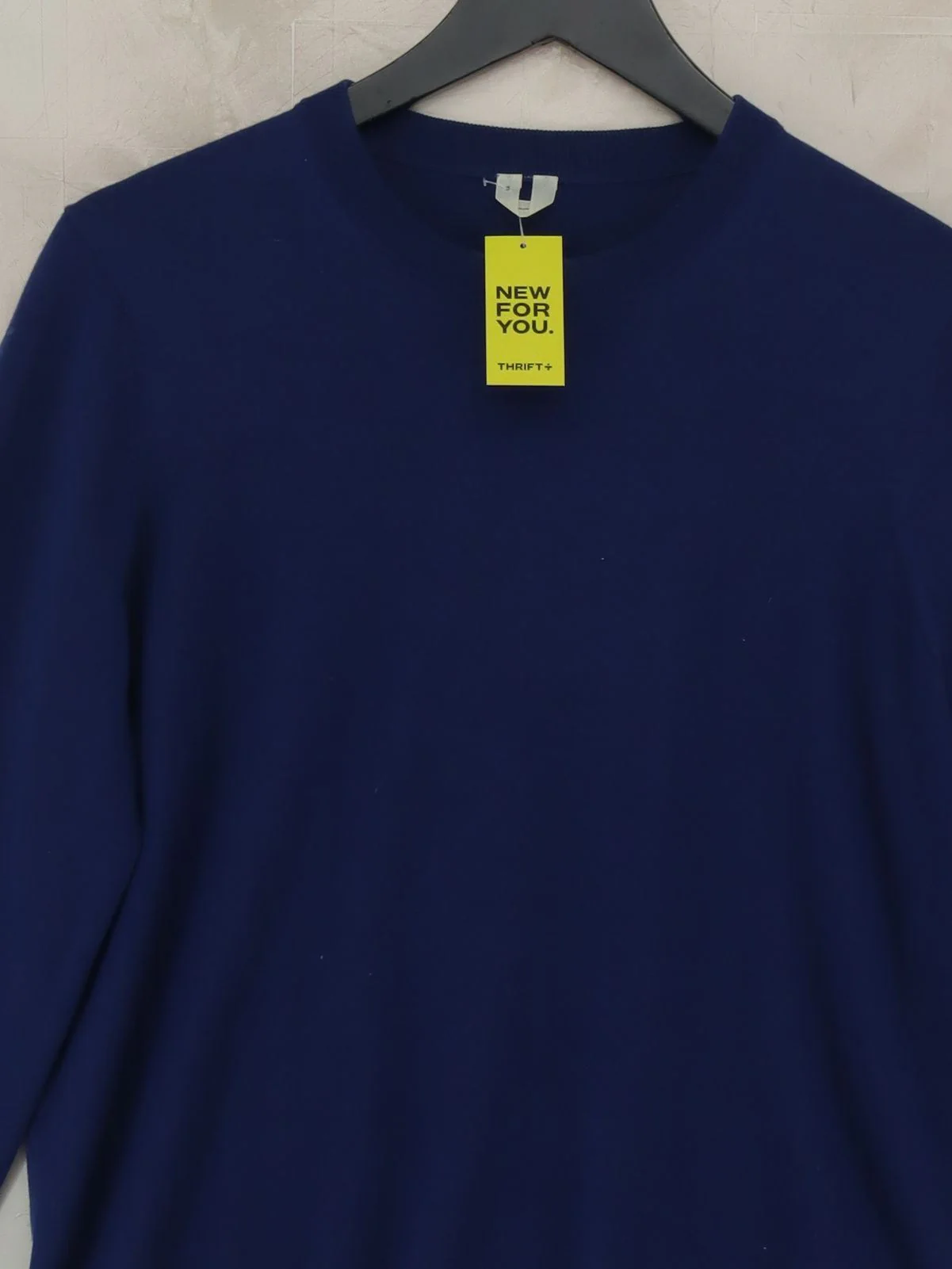 Arket Men's Jumper S Blue 100% Wool Crew Neck Pullover - Image 3