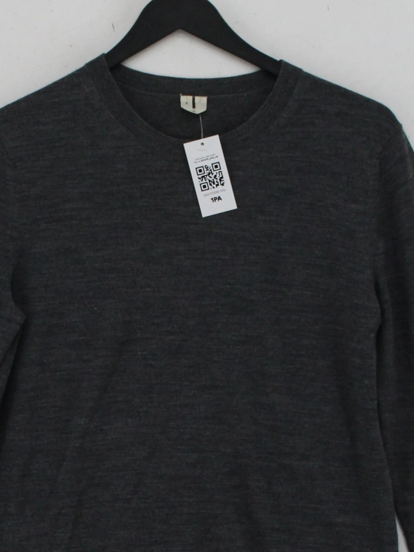 Arket Men's Jumper S Grey 100% Wool Round Neck Pullover - Image 3