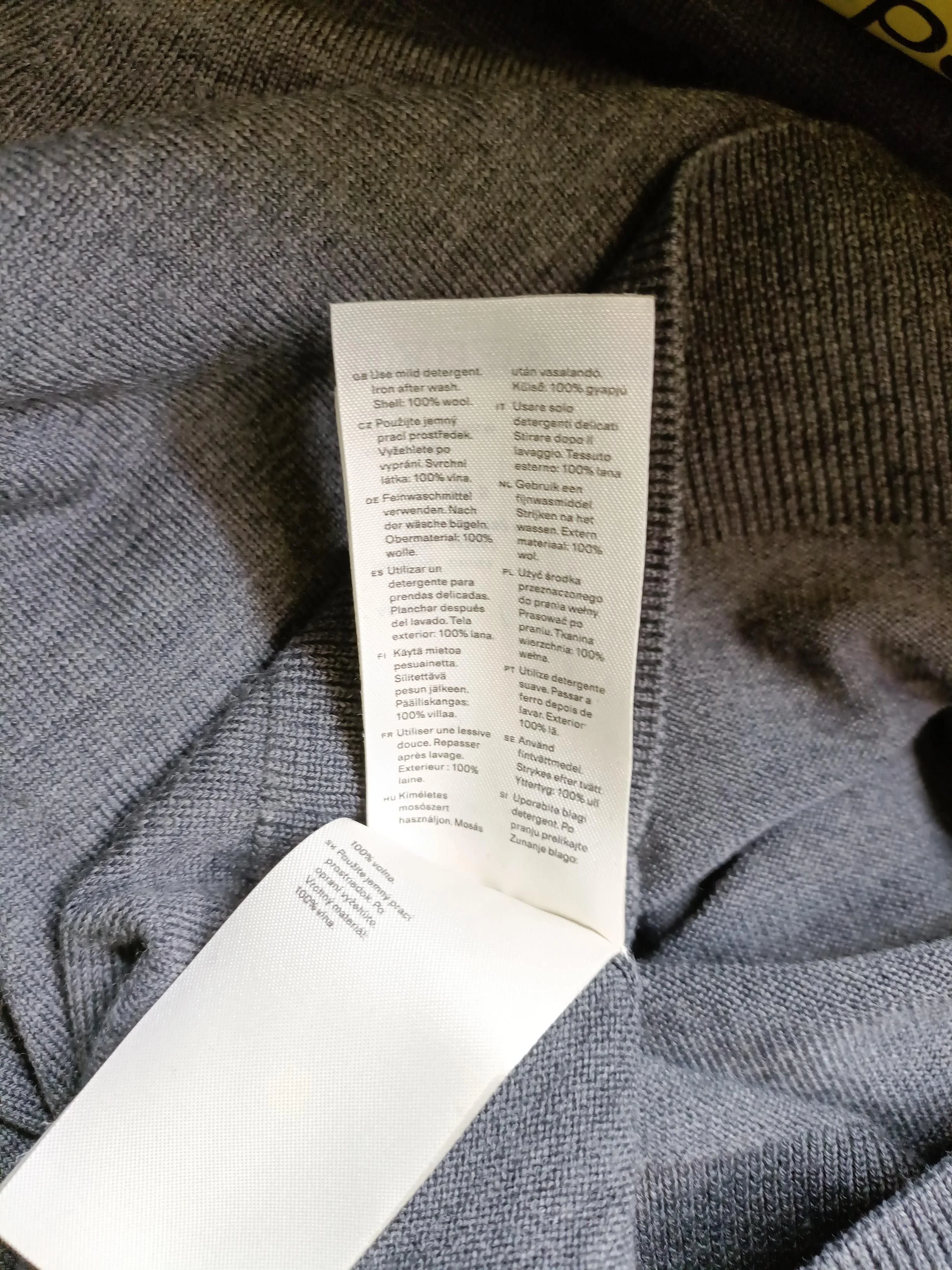 Arket Men's Jumper S Grey 100% Wool Round Neck Pullover - Image 6