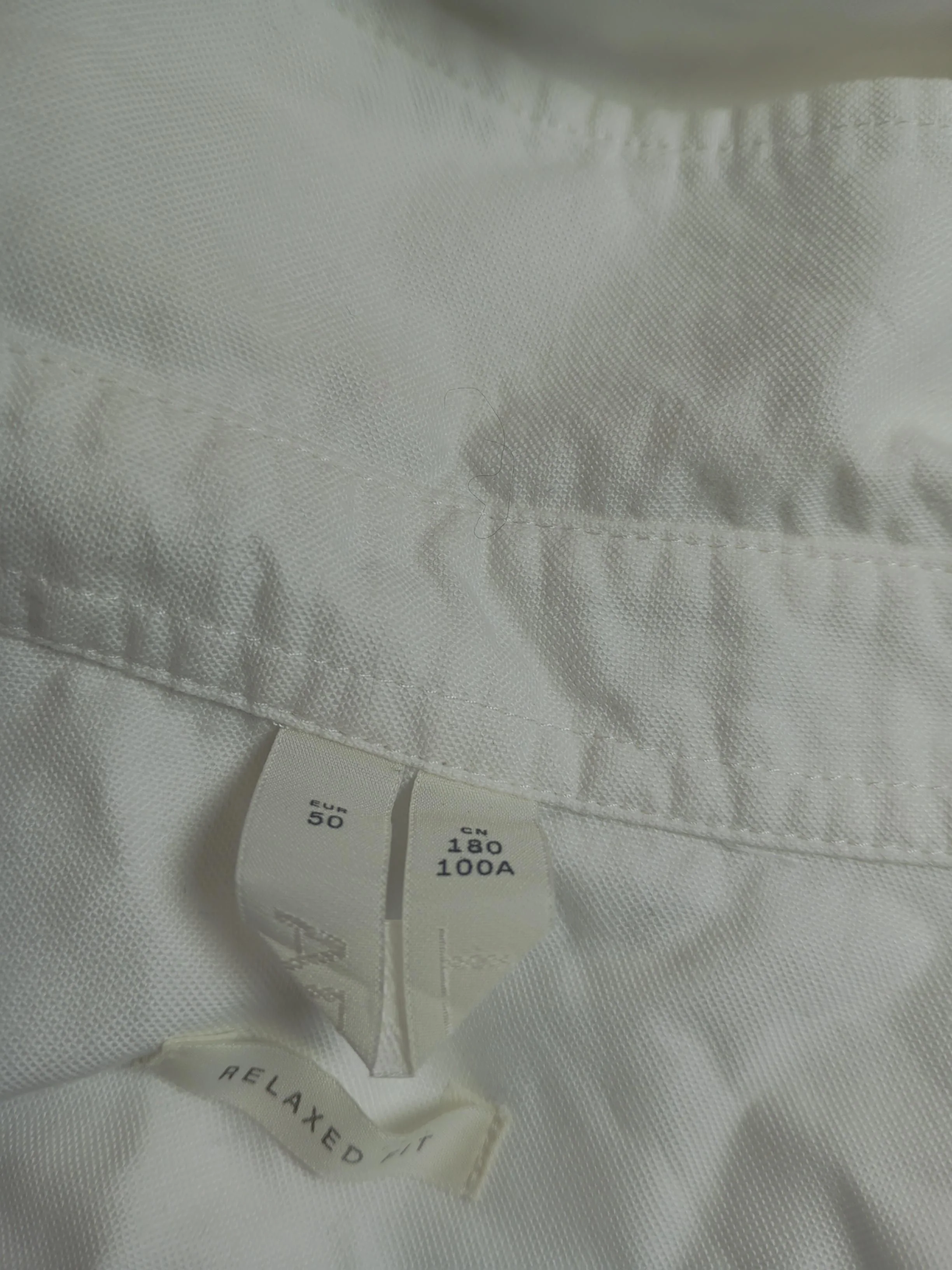 Arket Men's Shirt Chest: 50 in White 100% Cotton Basic - Image 5