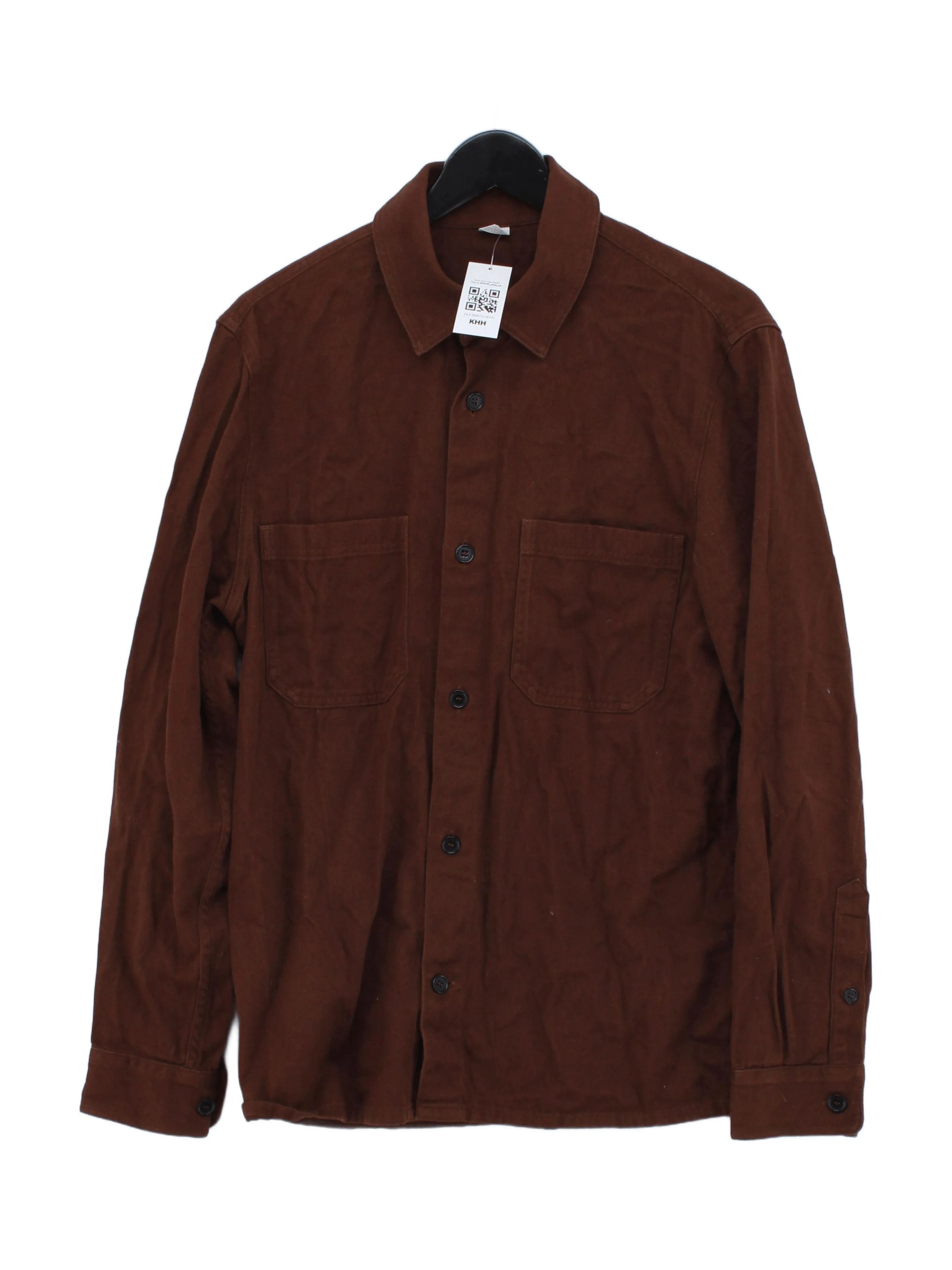 Arket Men's Shirt L Brown 100% Other Basic