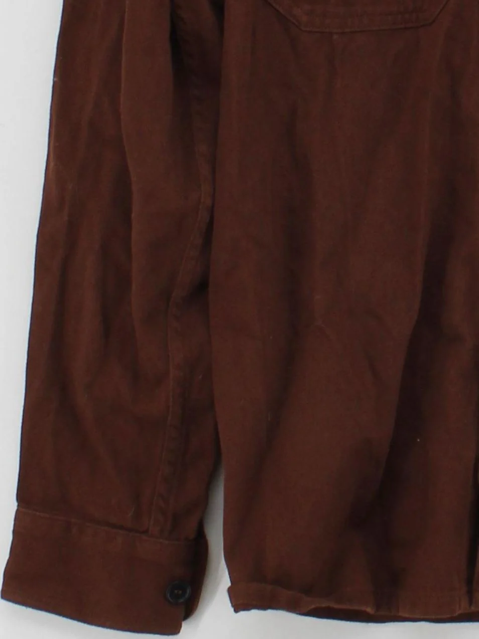 Arket Men's Shirt L Brown 100% Other Basic - Image 4