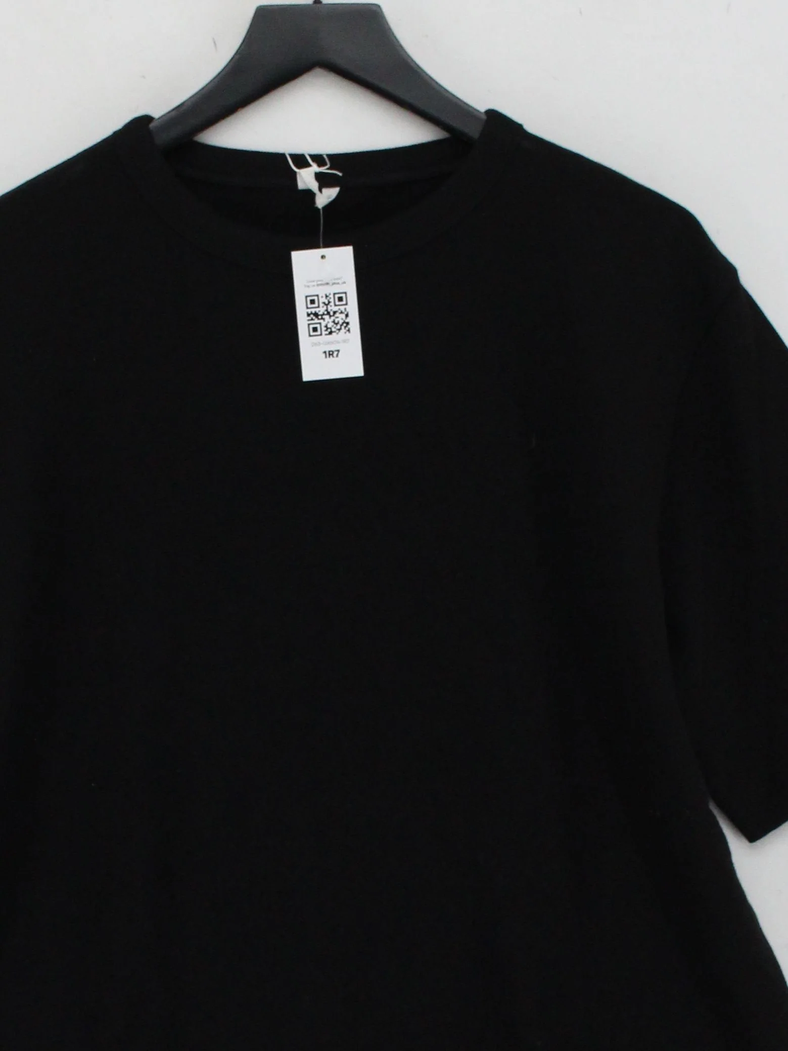 Arket Men's T-Shirt M Black 100% Cotton Basic New with tags - Image 3