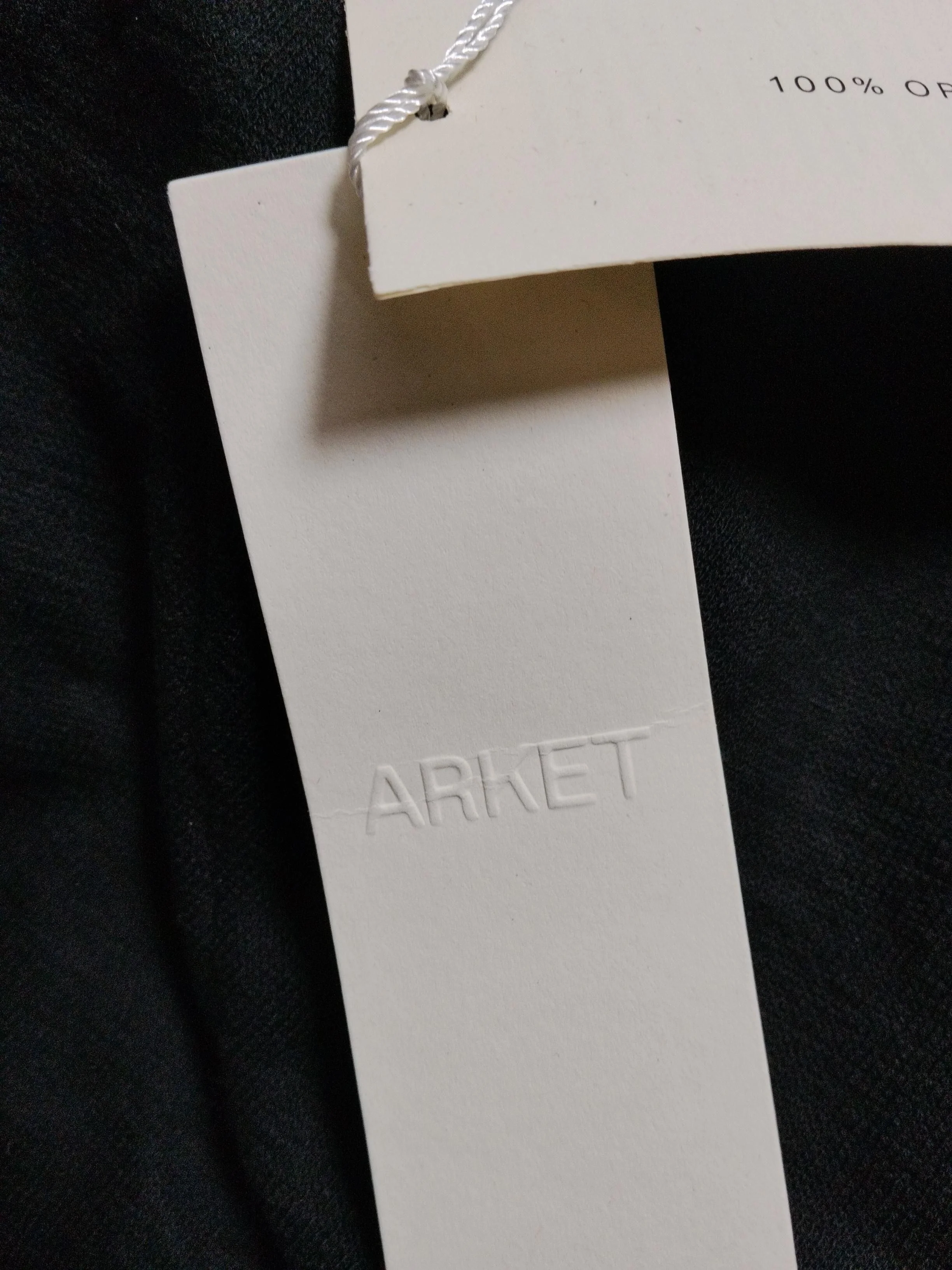 Arket Men's T-Shirt M Black 100% Cotton Basic New with tags - Image 5