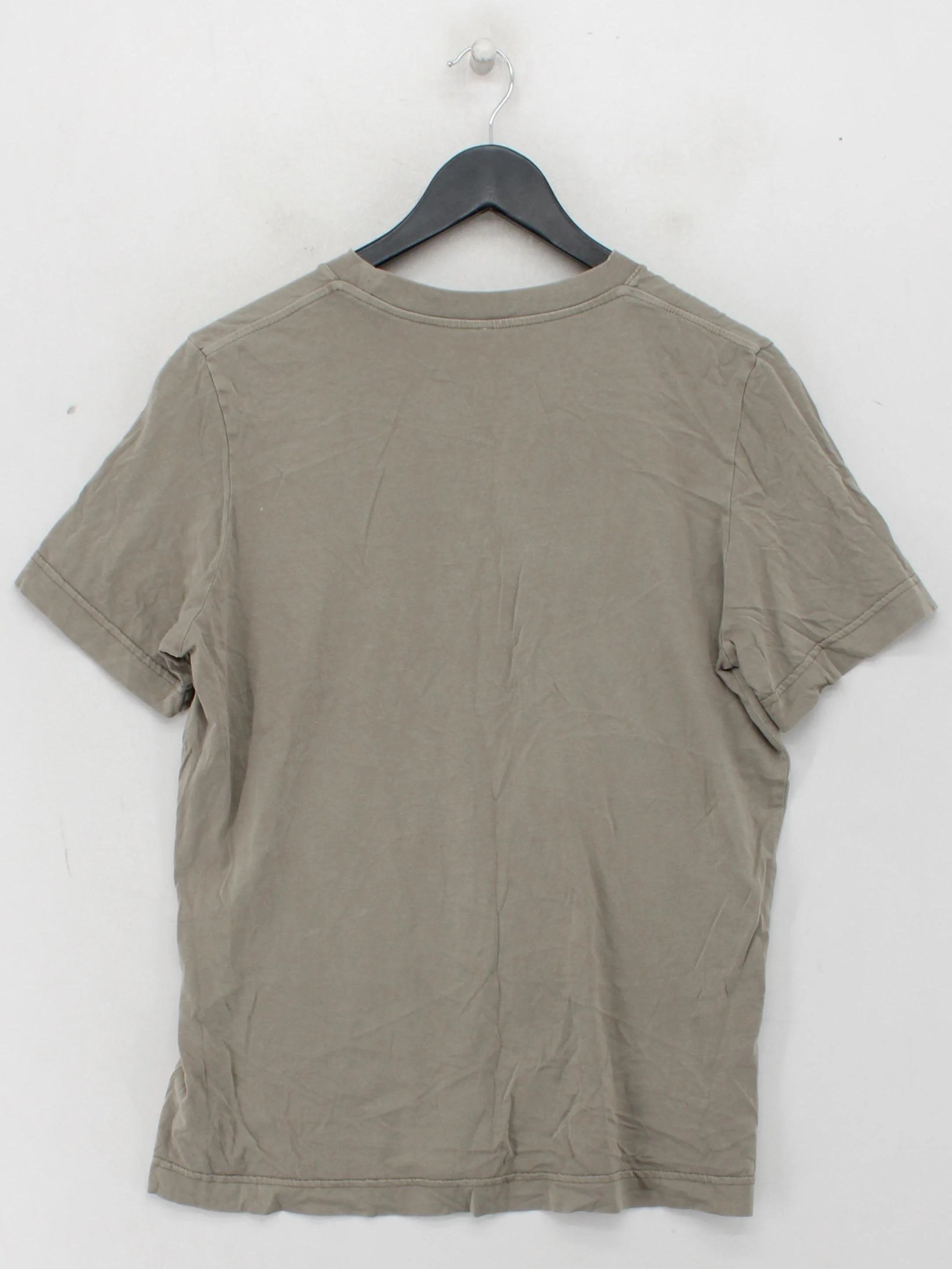 Arket Men's T-Shirt S Tan 100% Cotton Basic - Image 2