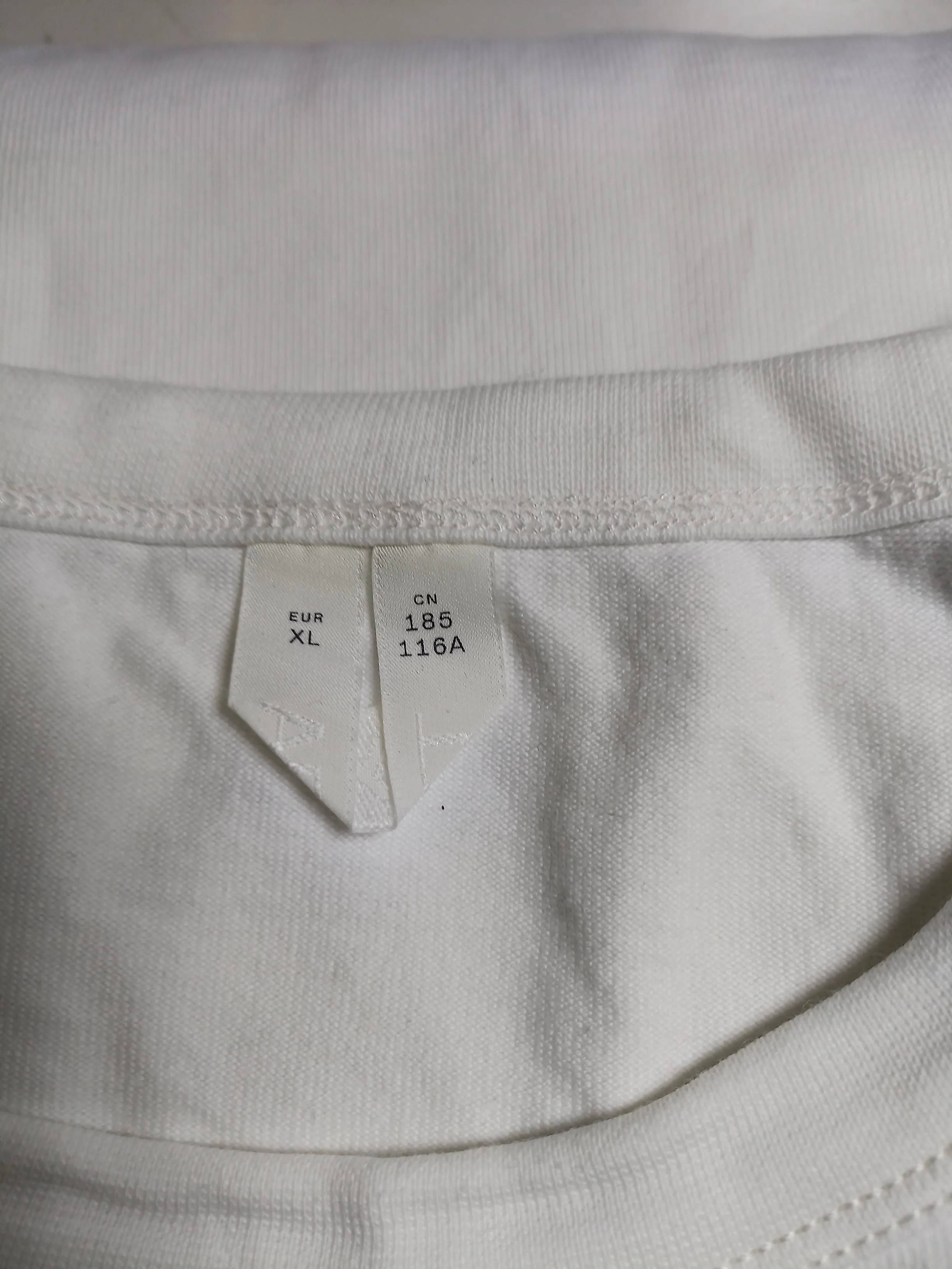 Arket Men's T-Shirt XL White 100% Cotton Basic - Image 5