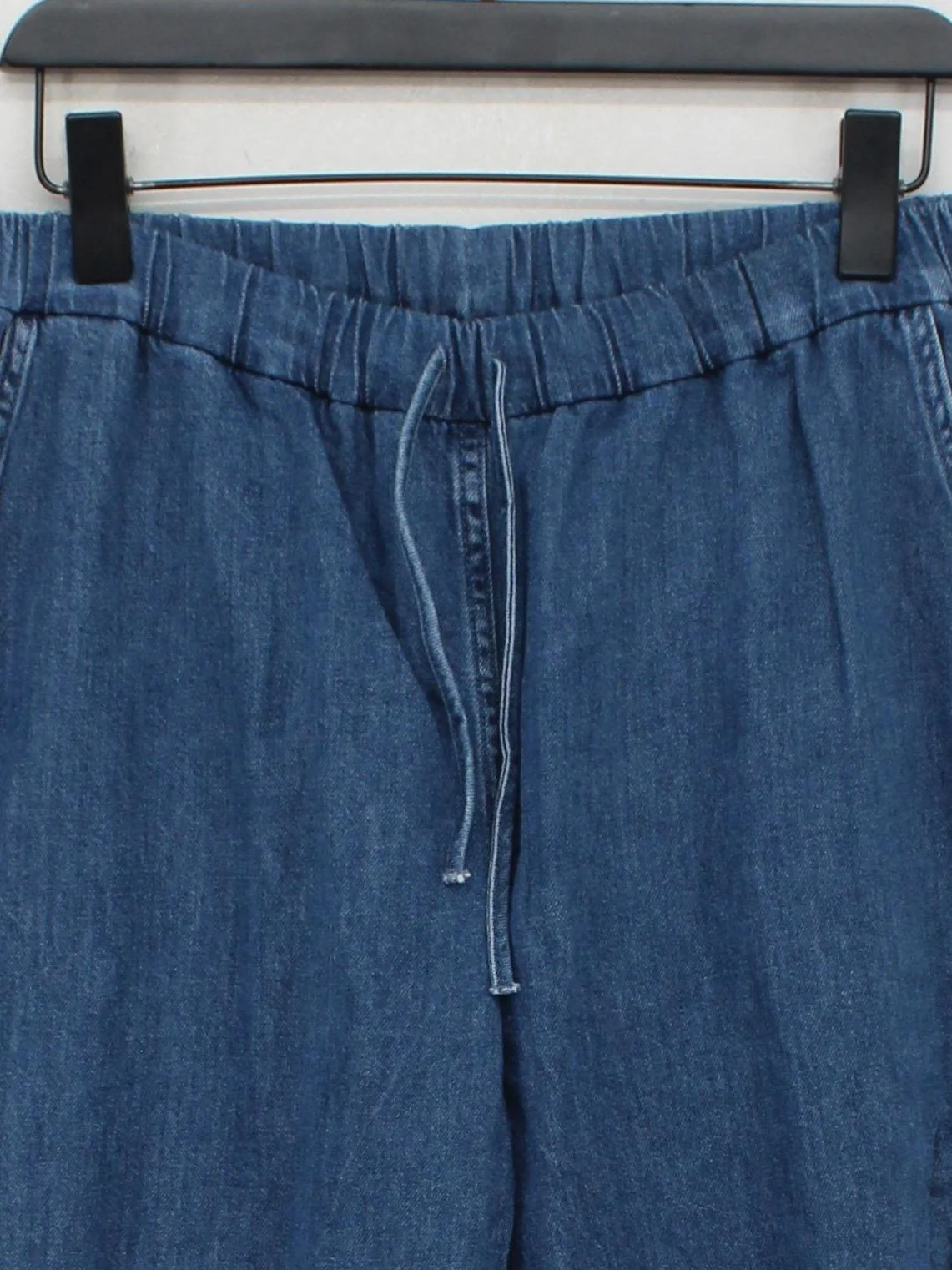 Arket Men's Trousers M Blue 100% Cotton Wide-Leg Chino - Image 3