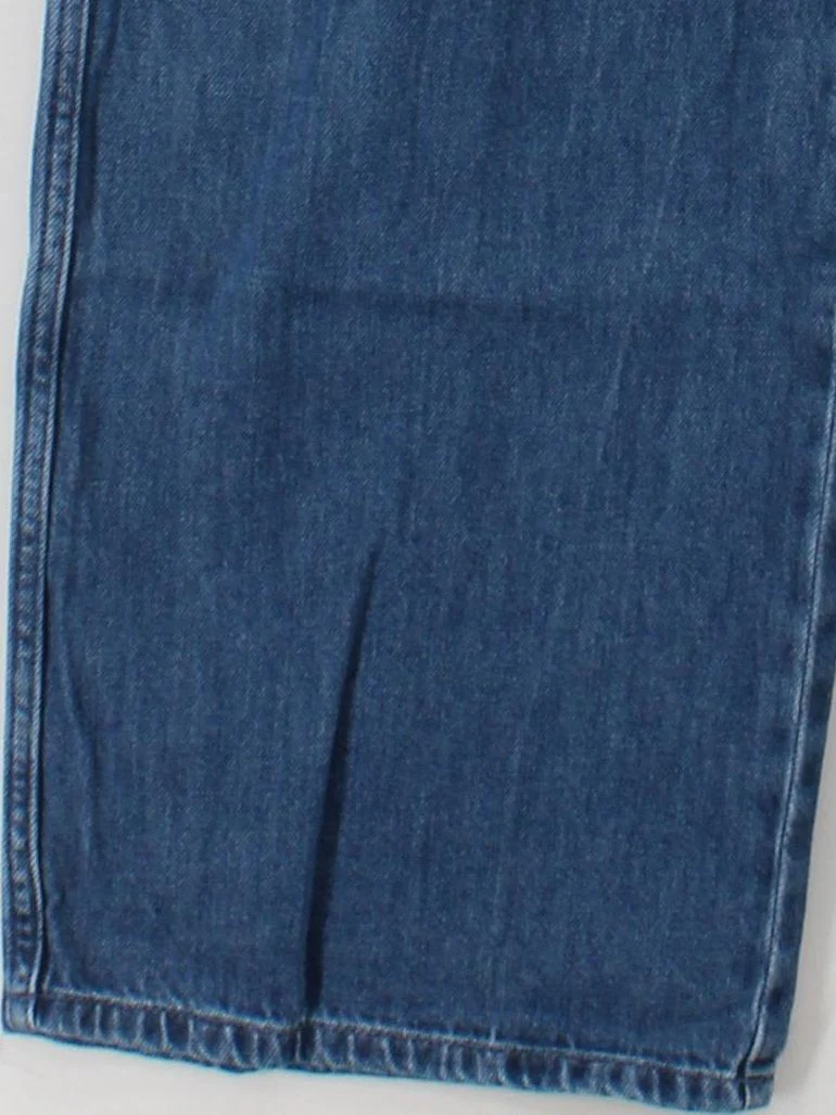 Arket Men's Trousers M Blue 100% Cotton Wide-Leg Chino - Image 4