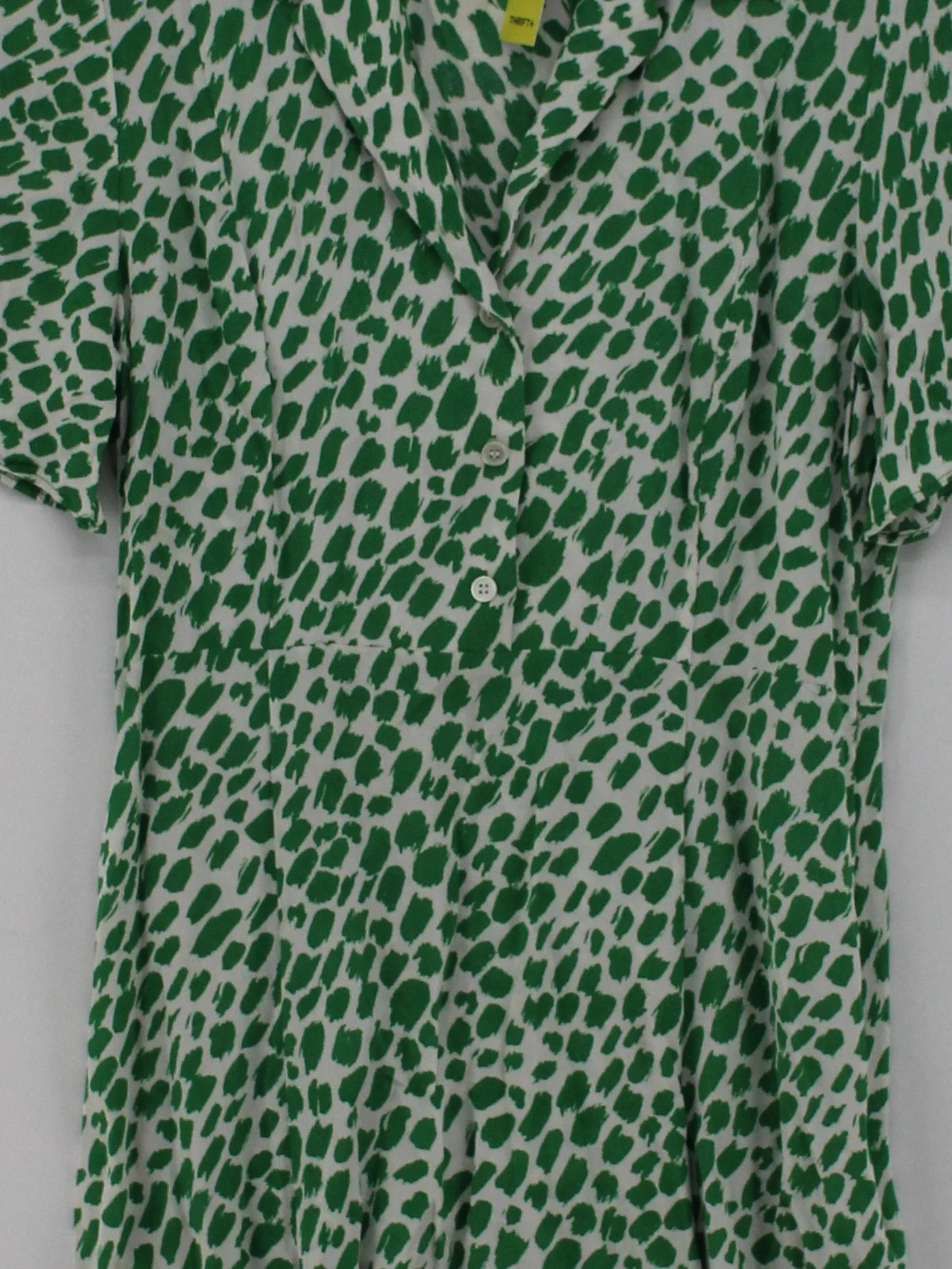 Arket Shirt Mini Dress UK8 in Green - Image 3