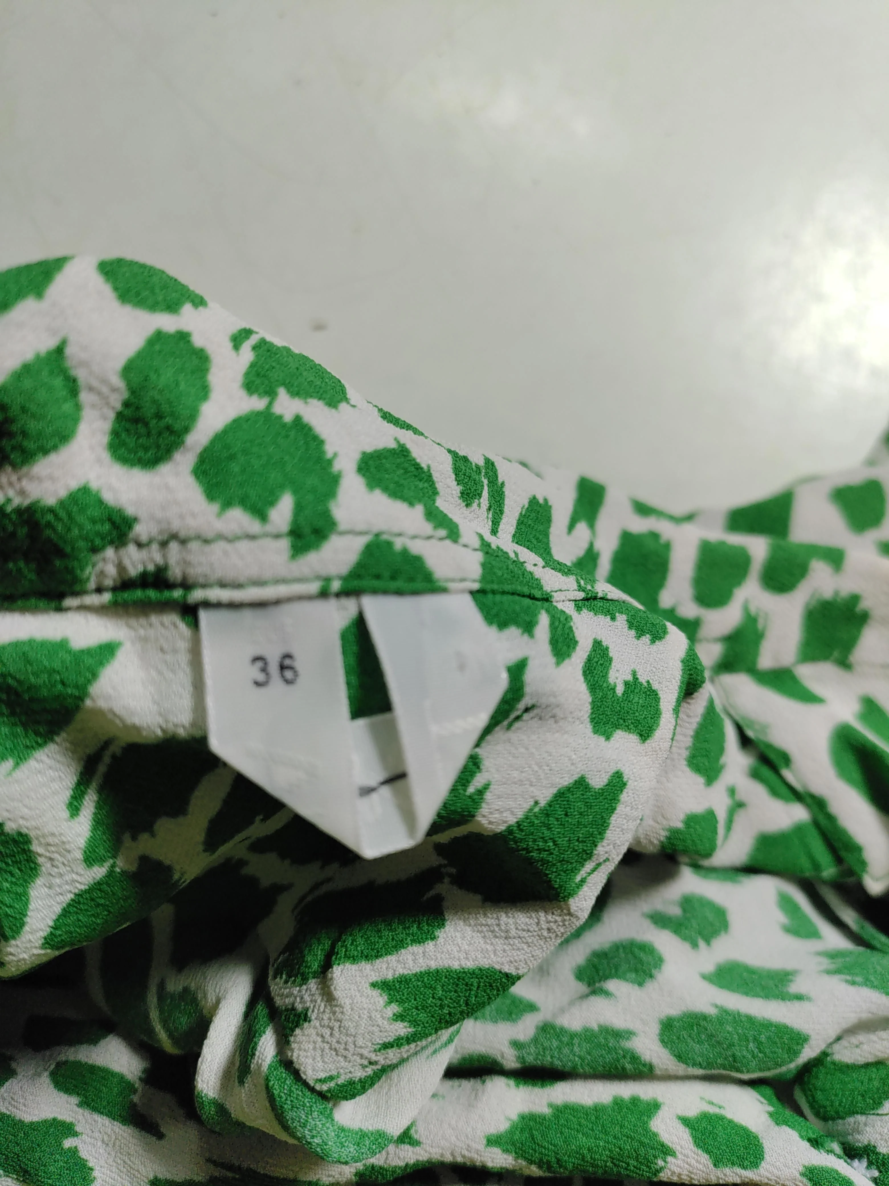 Arket Shirt Mini Dress UK8 in Green - Image 5